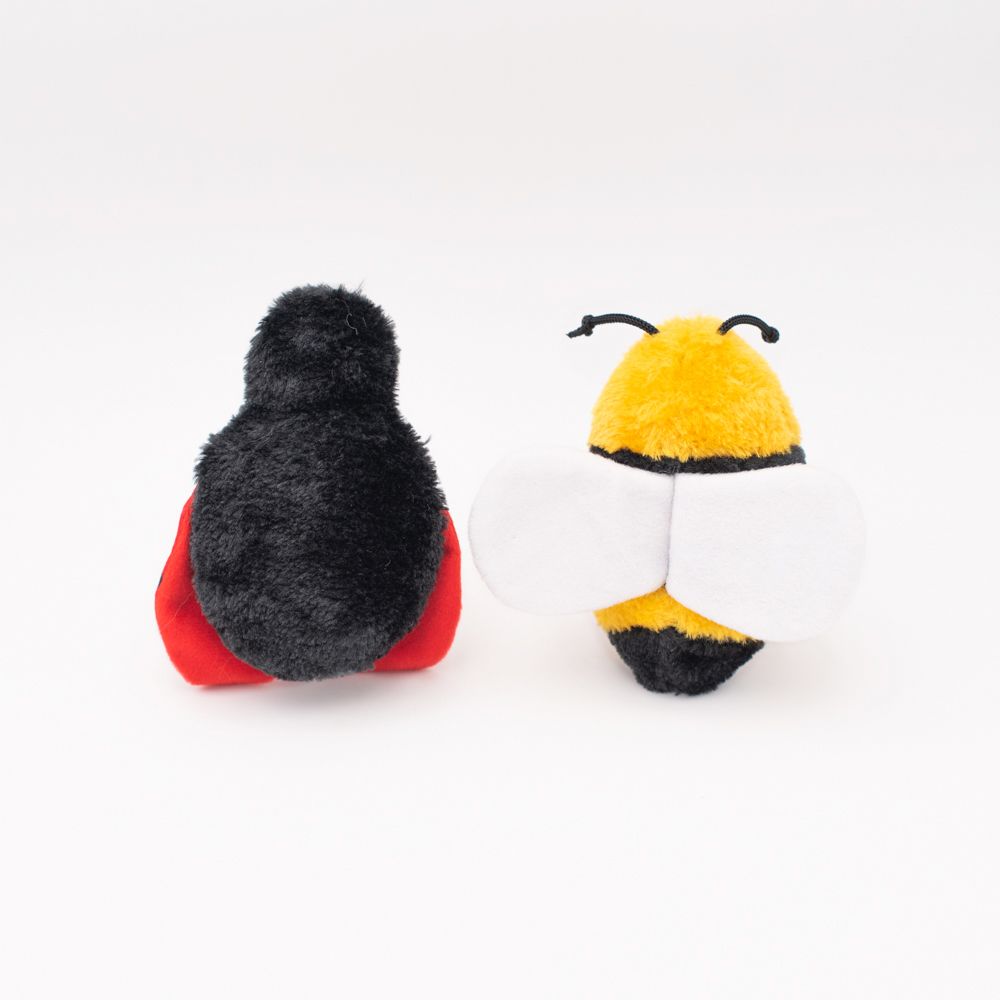 Zippy Paws - Crinkle 2-Pack Bee and Ladybug -