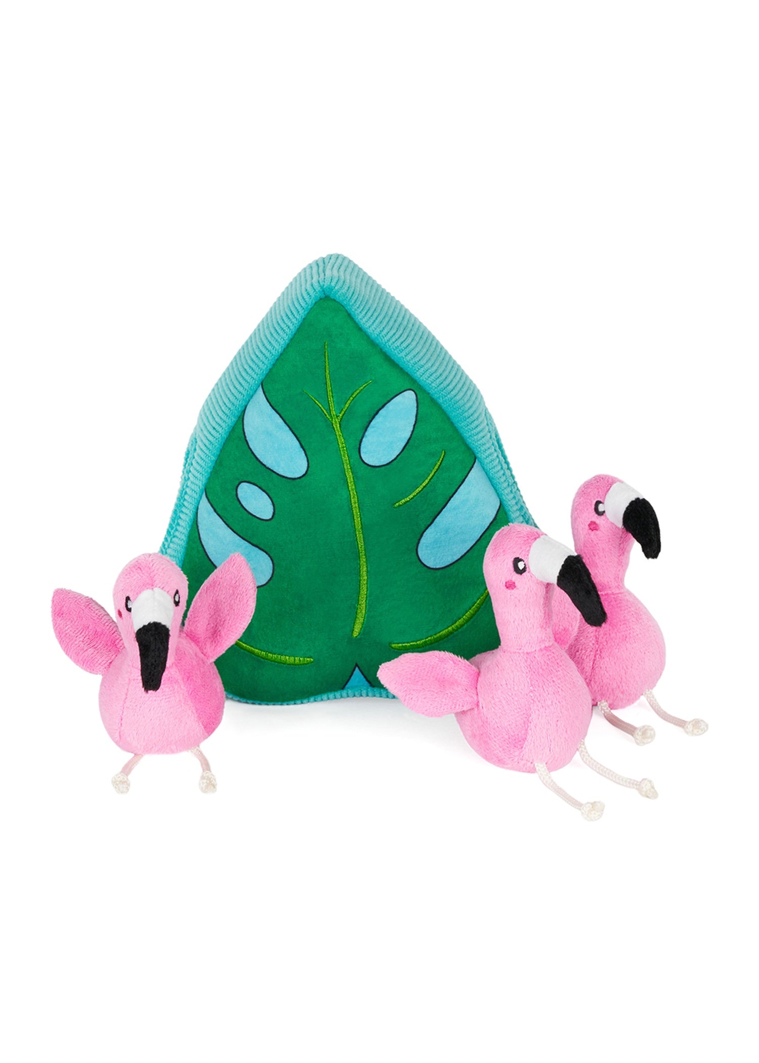 Zippy Paws - Zippy Burrow - Flamingos in Monstera -