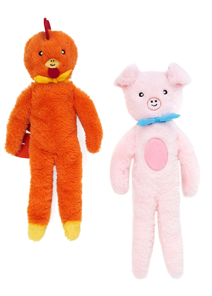 Zippy Paws - Fluffy Peltz - Chicken and Pig -