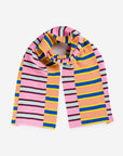 Verloop - Zipper Stripe Big Scarf - Peach Cobalt