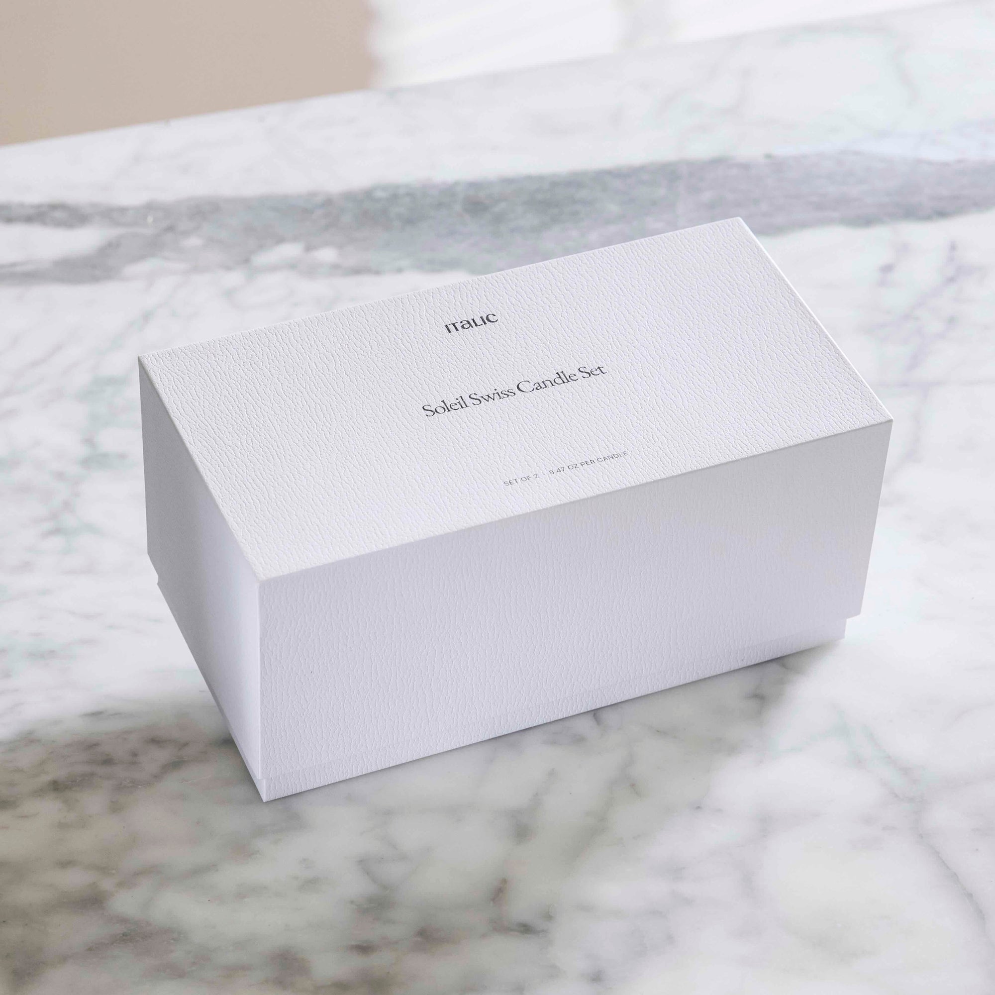 Italic - Noir Swiss Scented Glass Candle Sets -