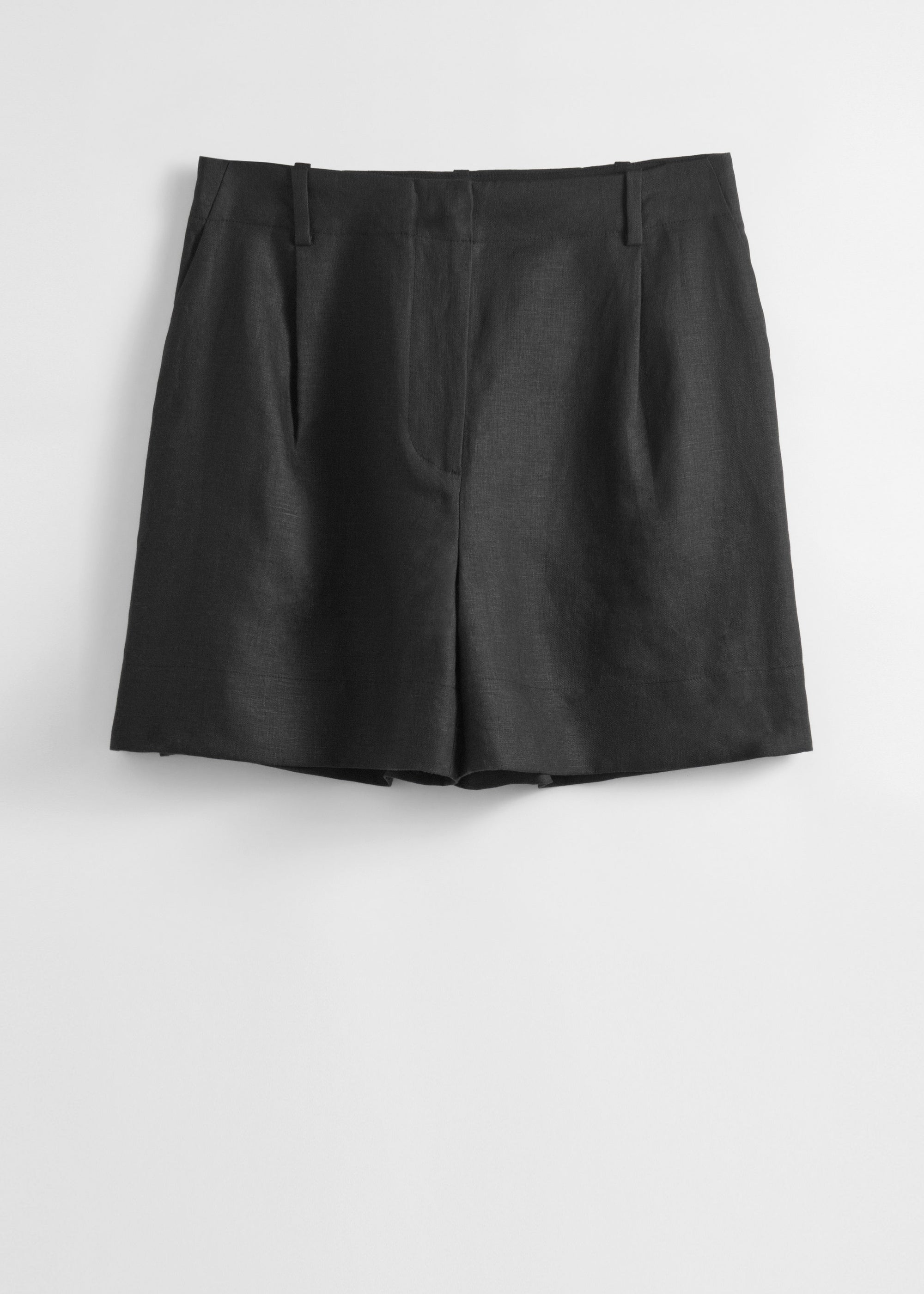 & Other Stories - Donny Linen Shorts - Black -
