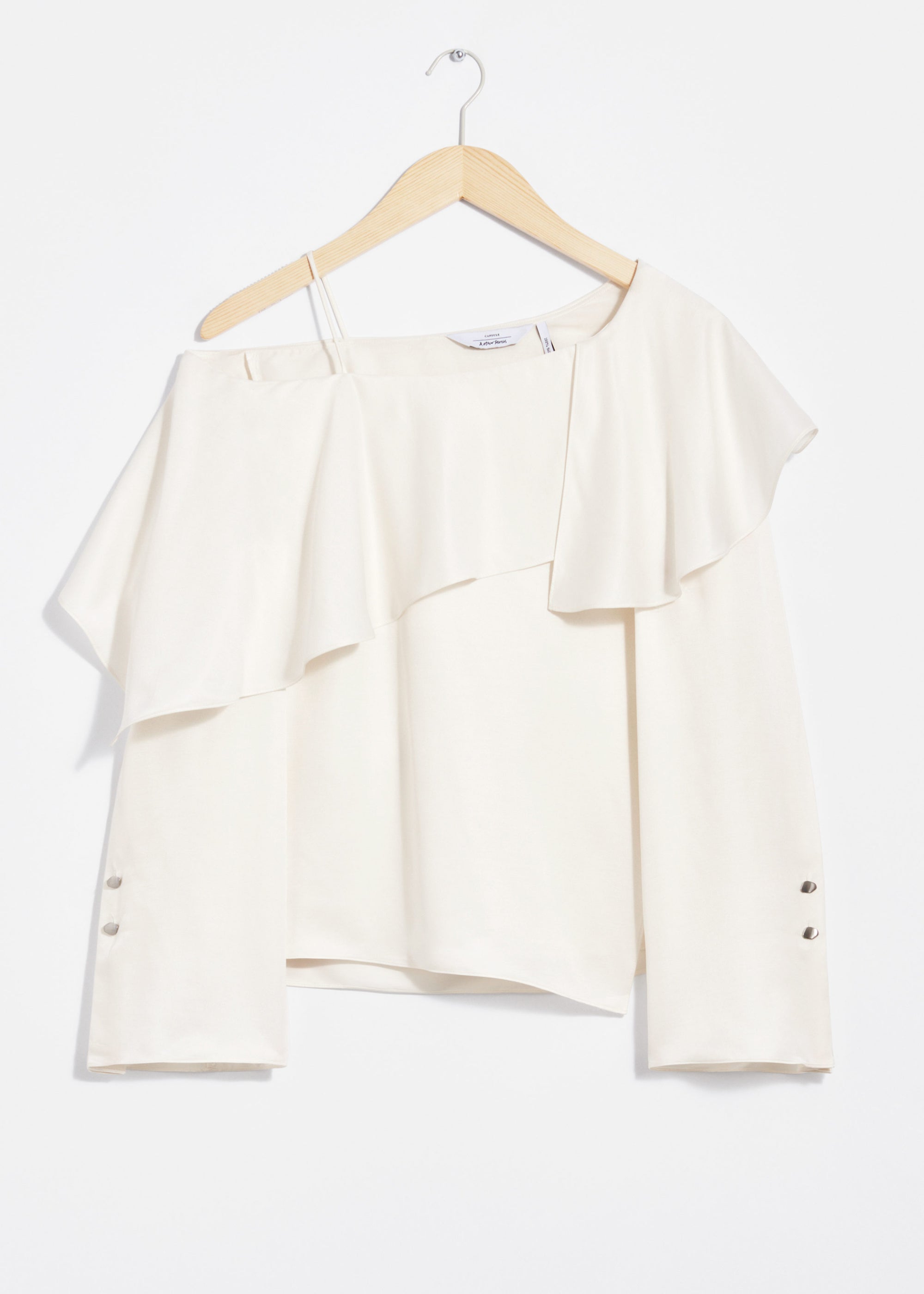 & Other Stories - Lollo Silk Blouse - White -
