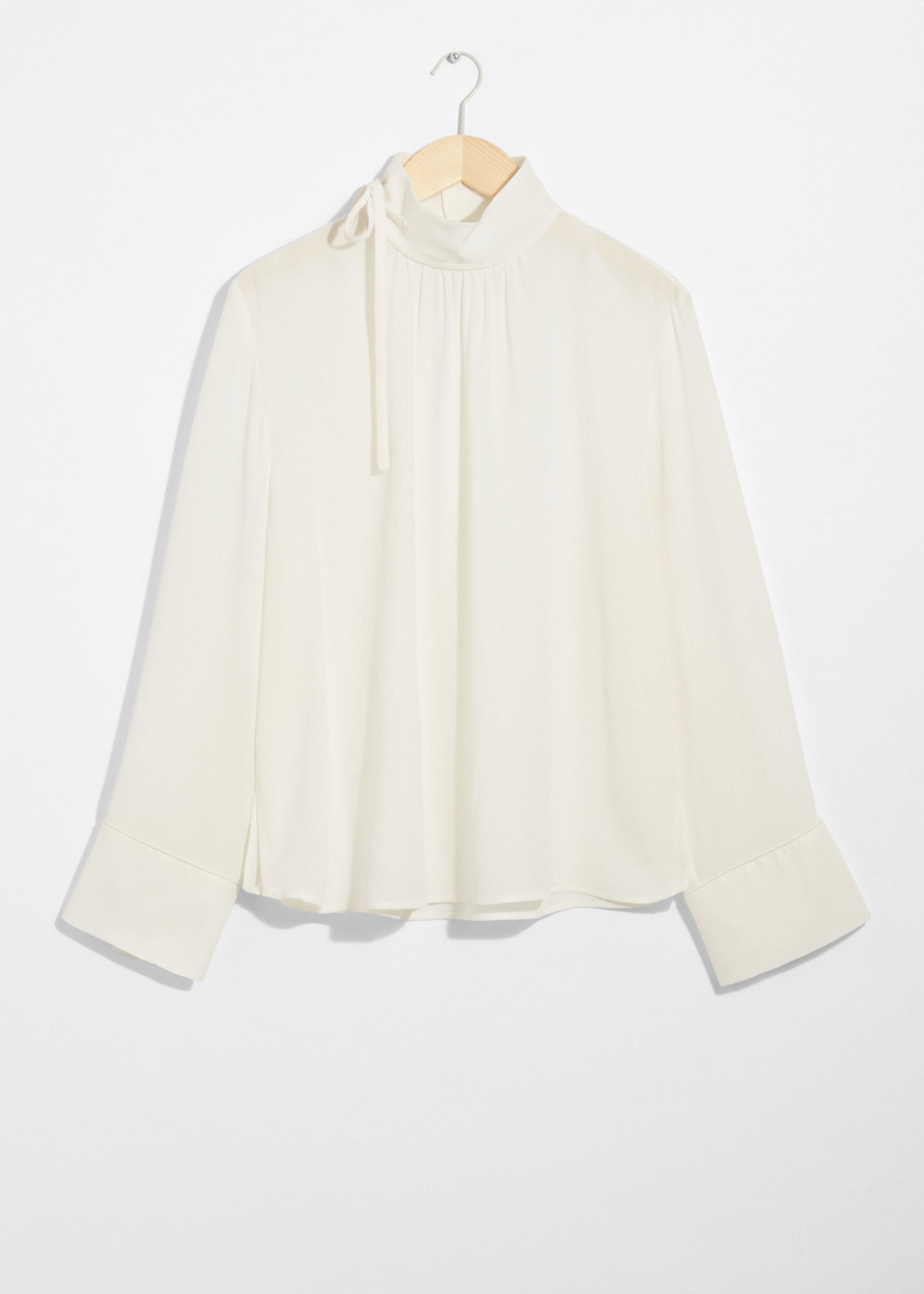 & Other Stories - Zora Silk Blouse - White -