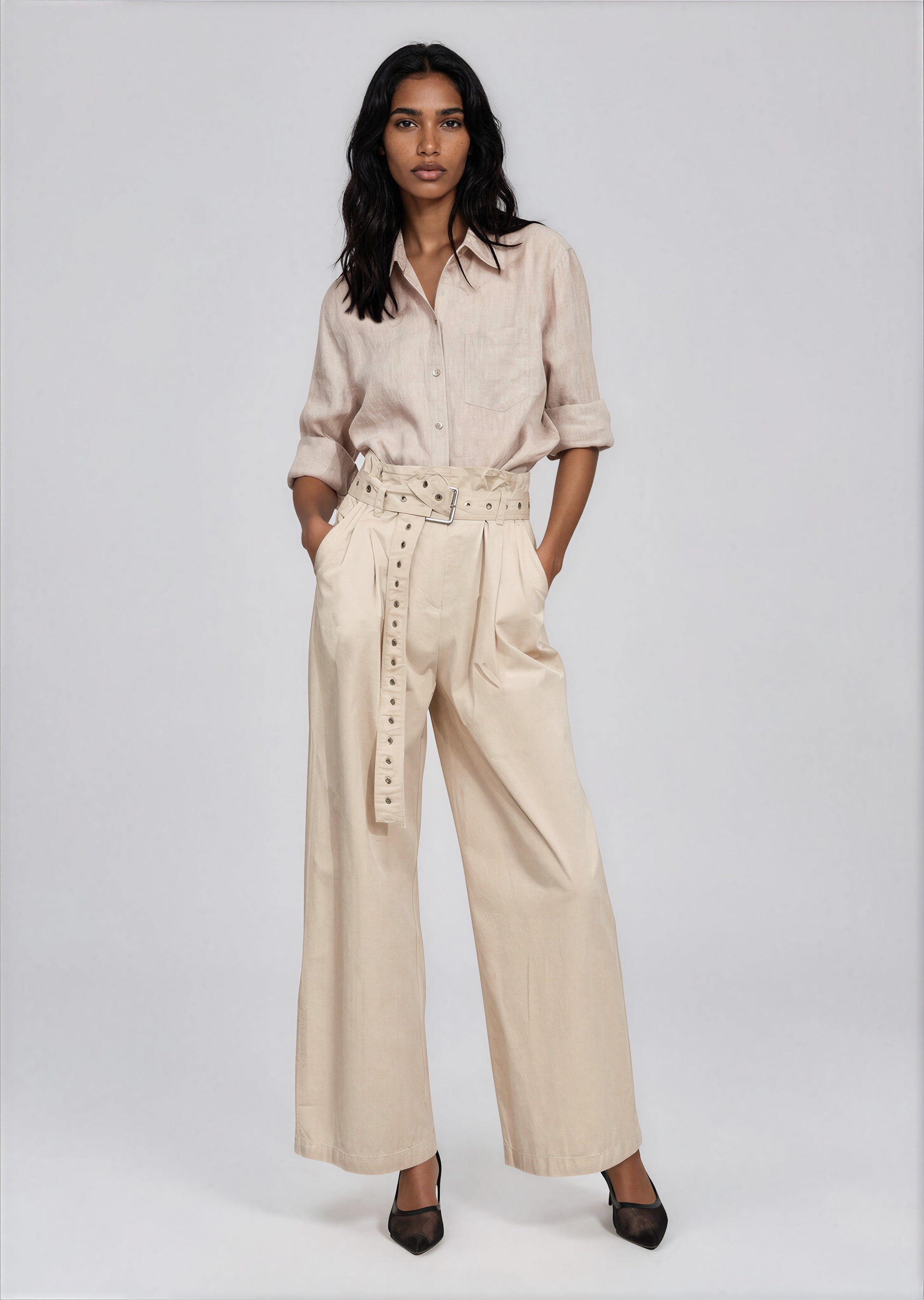 & Other Stories - Marian Trousers - Beige -