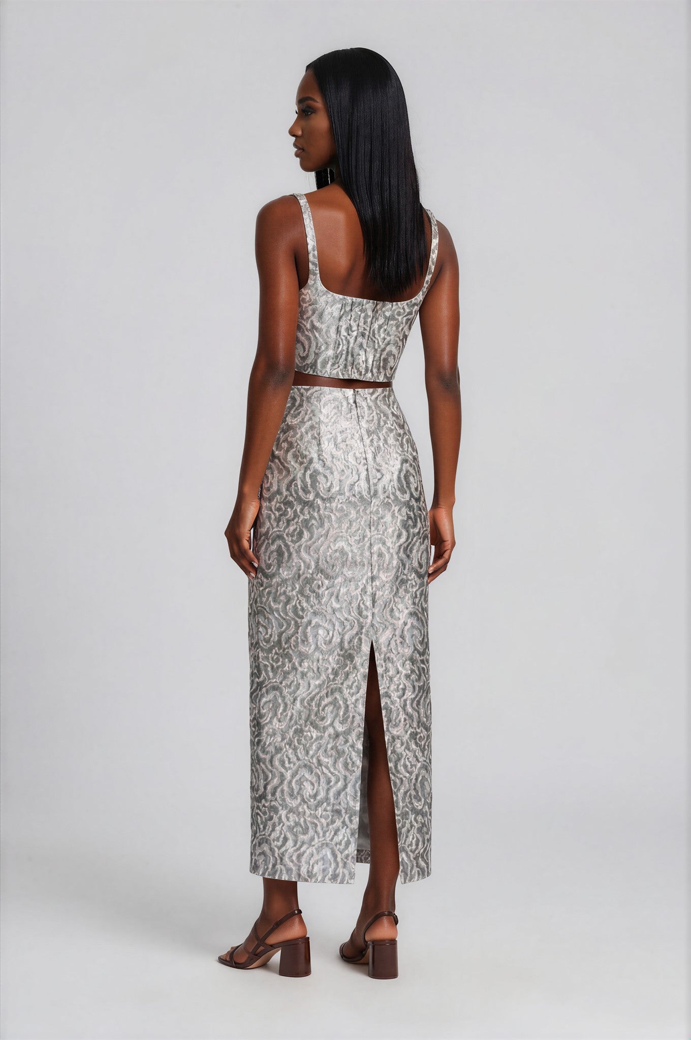 & Other Stories - Rae Skirt - Silver -