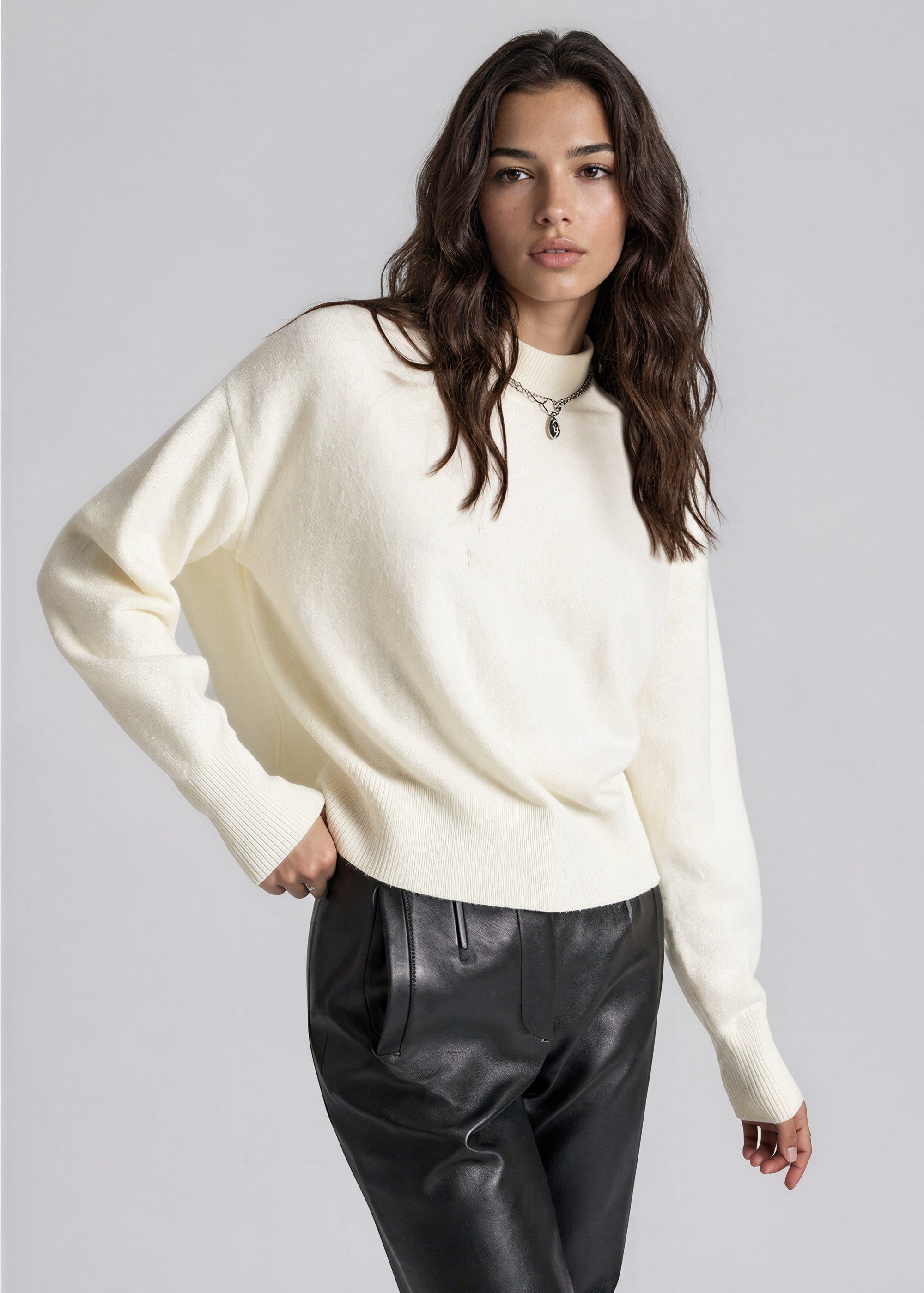 & Other Stories - Burrow Sweater - White -