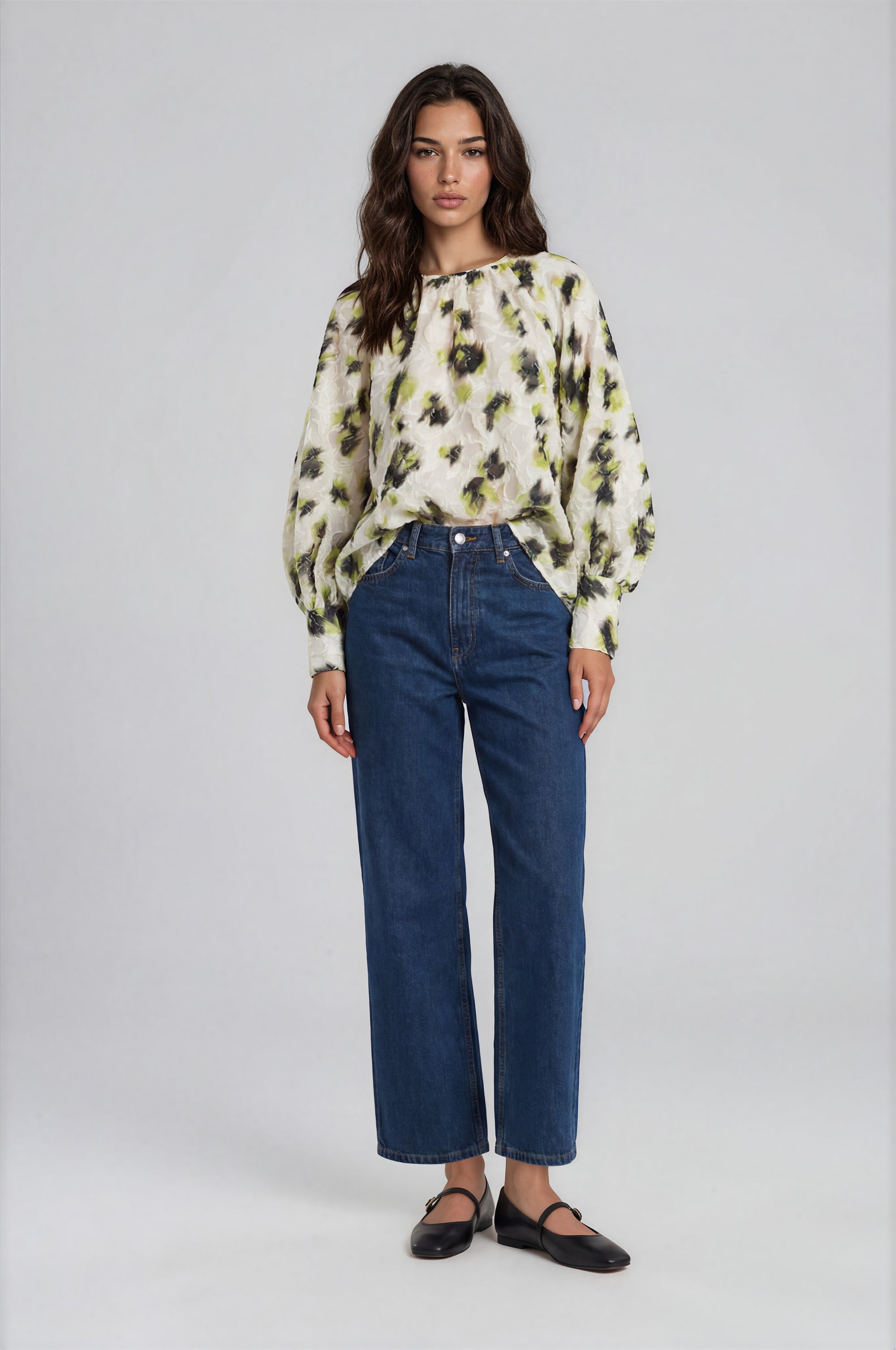 & Other Stories - Wide Cut Crop - Blue -