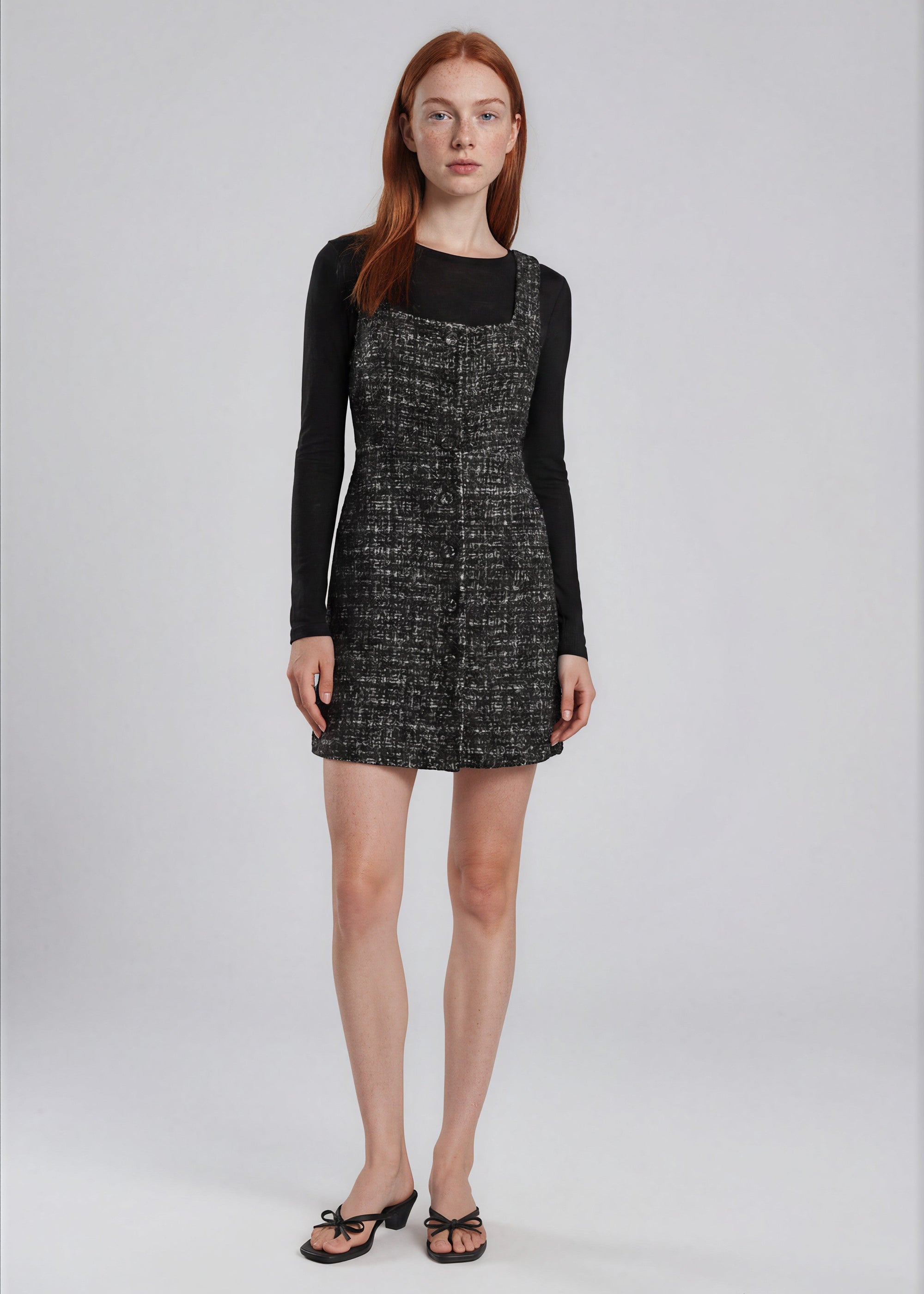 & Other Stories - Rosali Tweed Dress - Black -