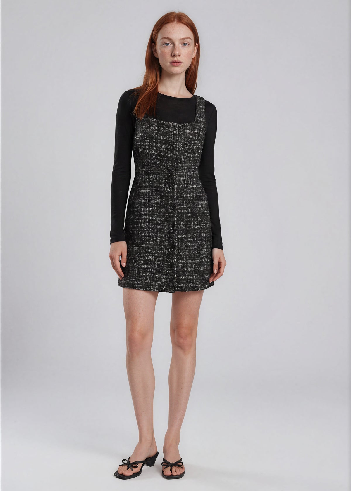& Other Stories - Rosali Tweed Dress - Black -