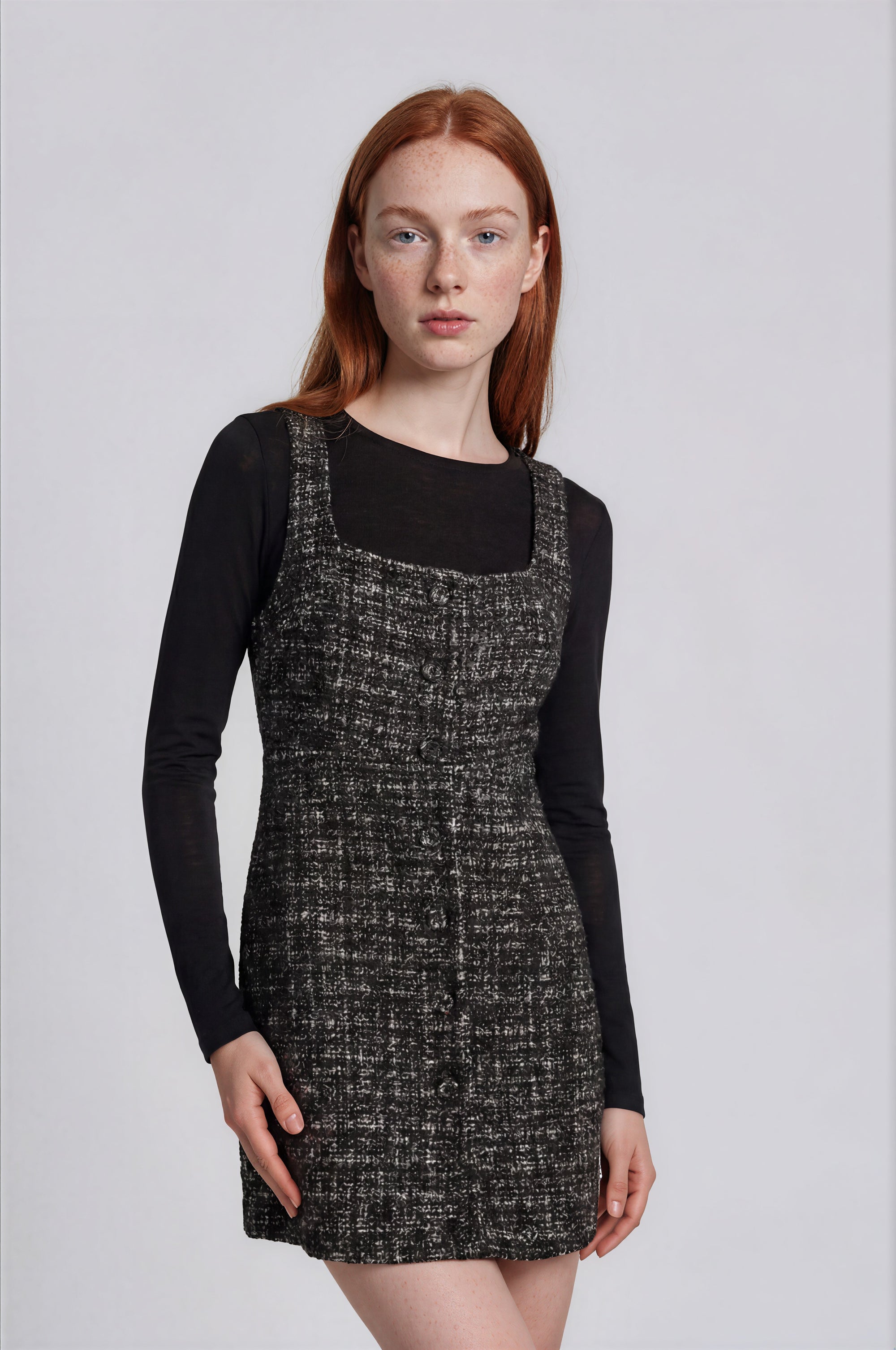& Other Stories - Rosali Tweed Dress - Black -