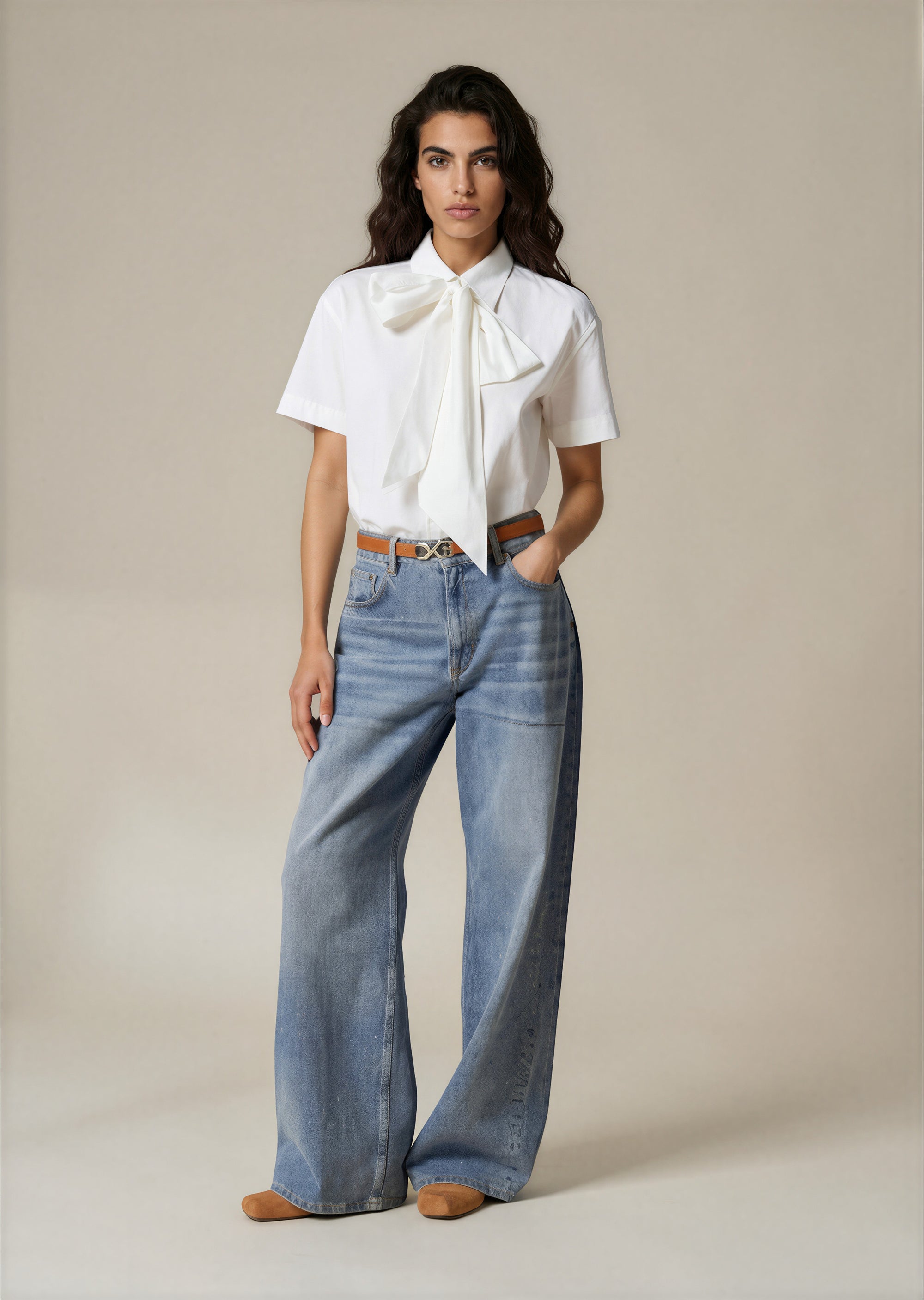 & Other Stories - Wide Cut Jeans - Blue -