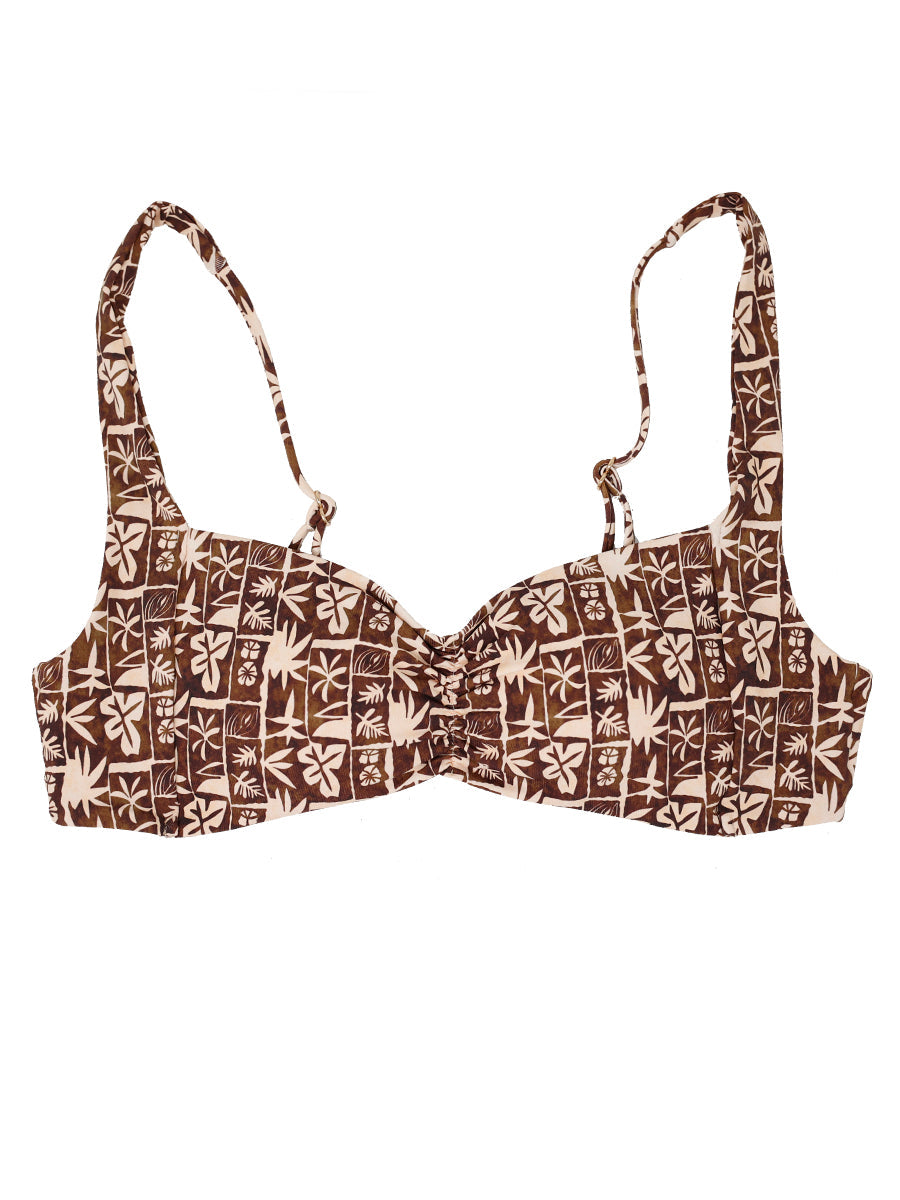 Serei Swim - ARI Top - Brown Tropic -