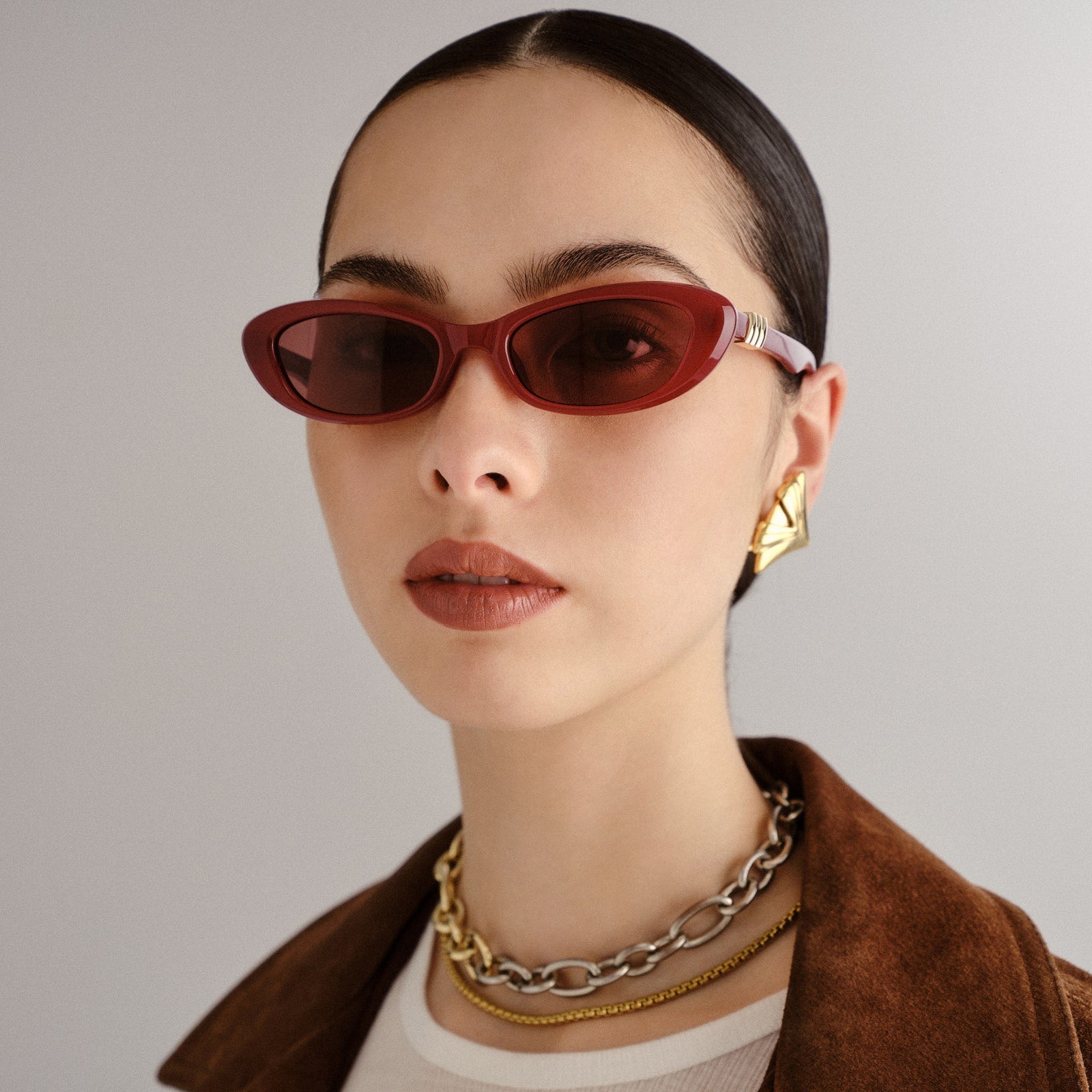 Le Specs - The Whisperer Sunglasses - Garnet -