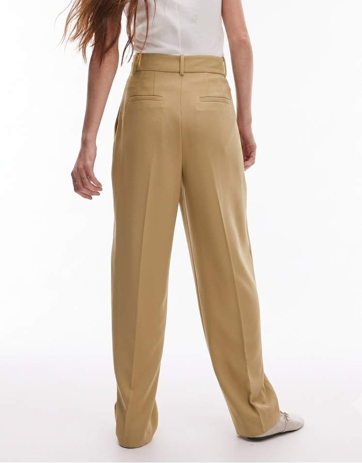 & Other Stories - Tailored Tapered Trouser - Beige -