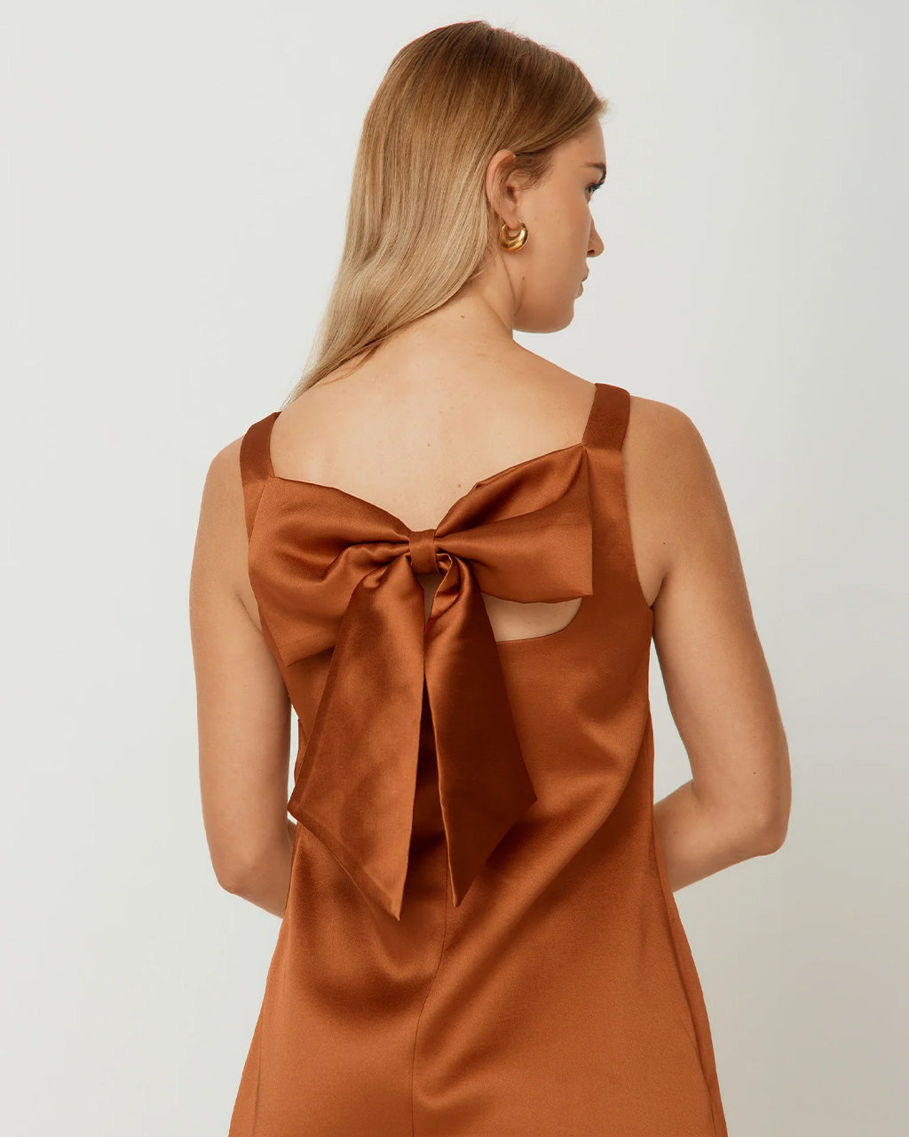 House of Sunny - The Mini Satin Shift - Chocolate -