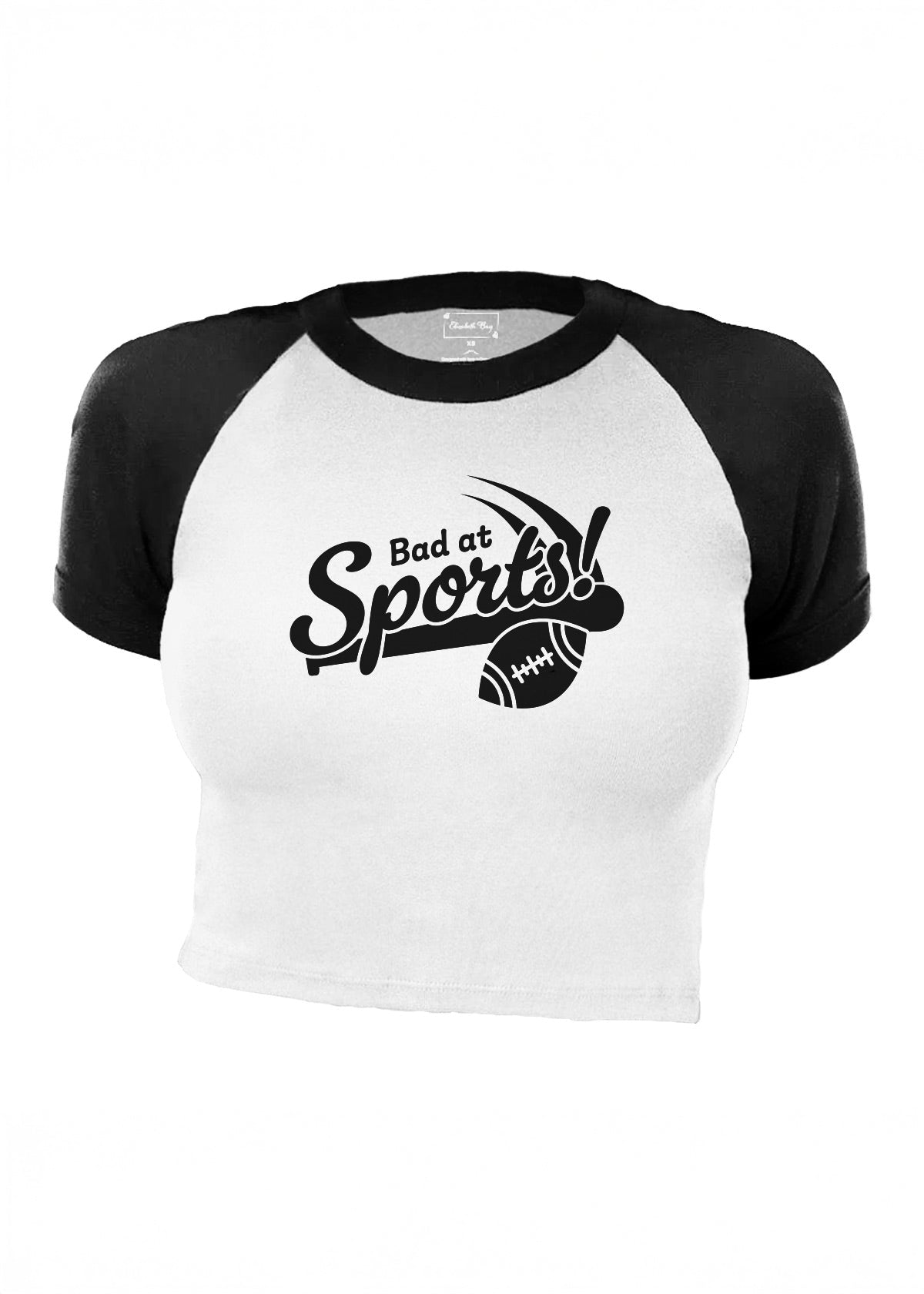 Bad at Sports | Rag Tee - Black &amp; White