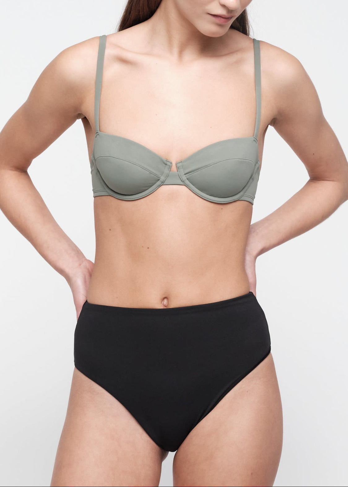 Organic Basics - Swim High-Rise Bikini Bottom - Black -