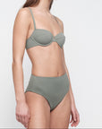Organic Basics - Swim High-Rise Bikini Bottom - Seaweed -