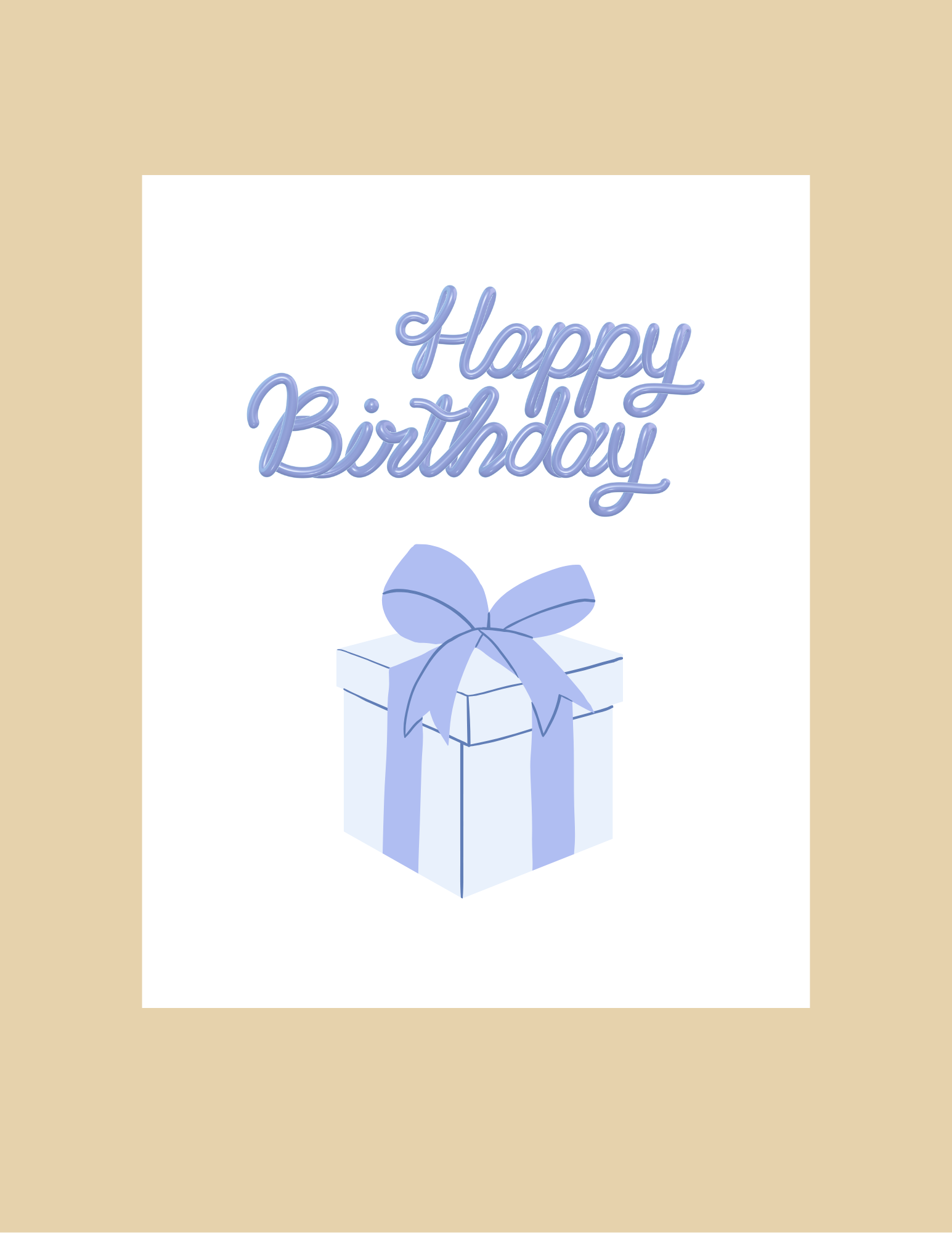 Nice Paper - Greeting Card - Birthday Present -