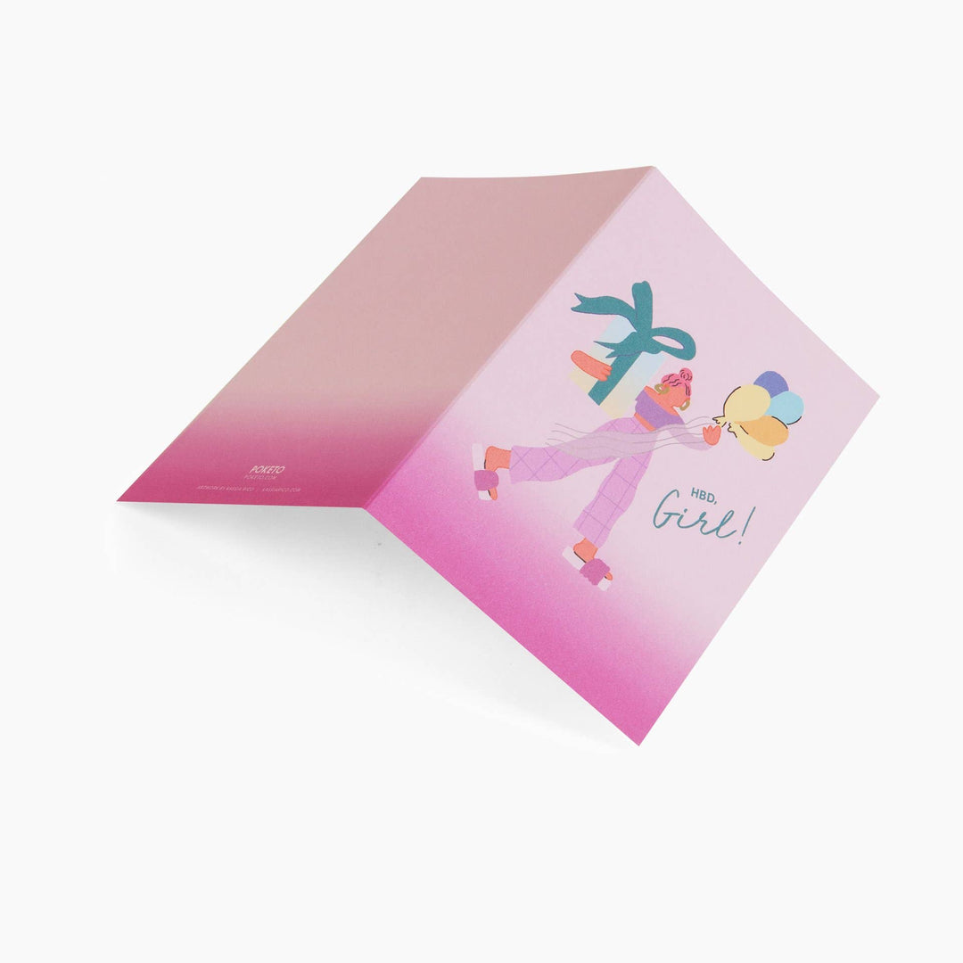 Poketo - HBD Girl Card -