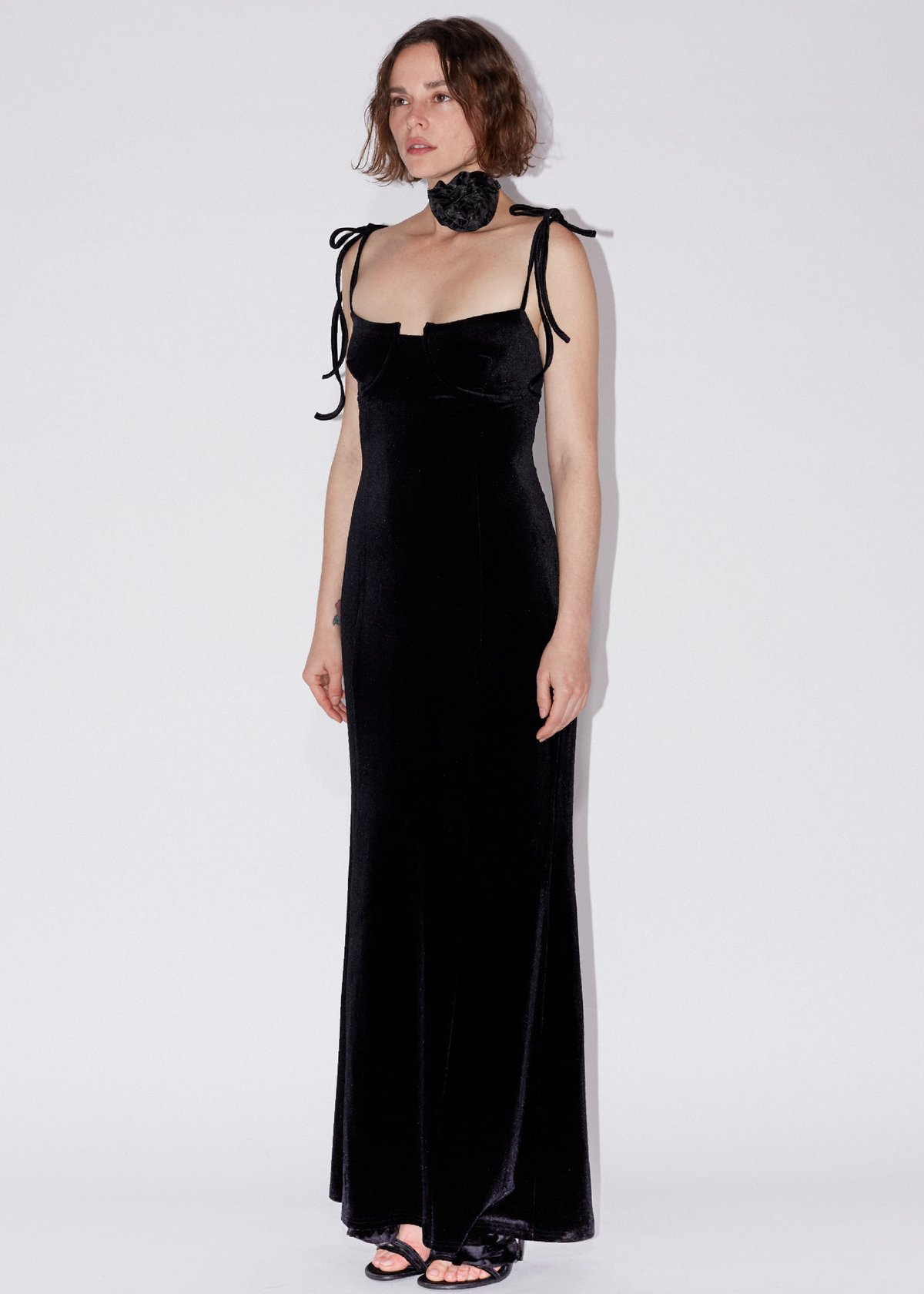 SAEMDI - VERA VELVET BRA DRESS -