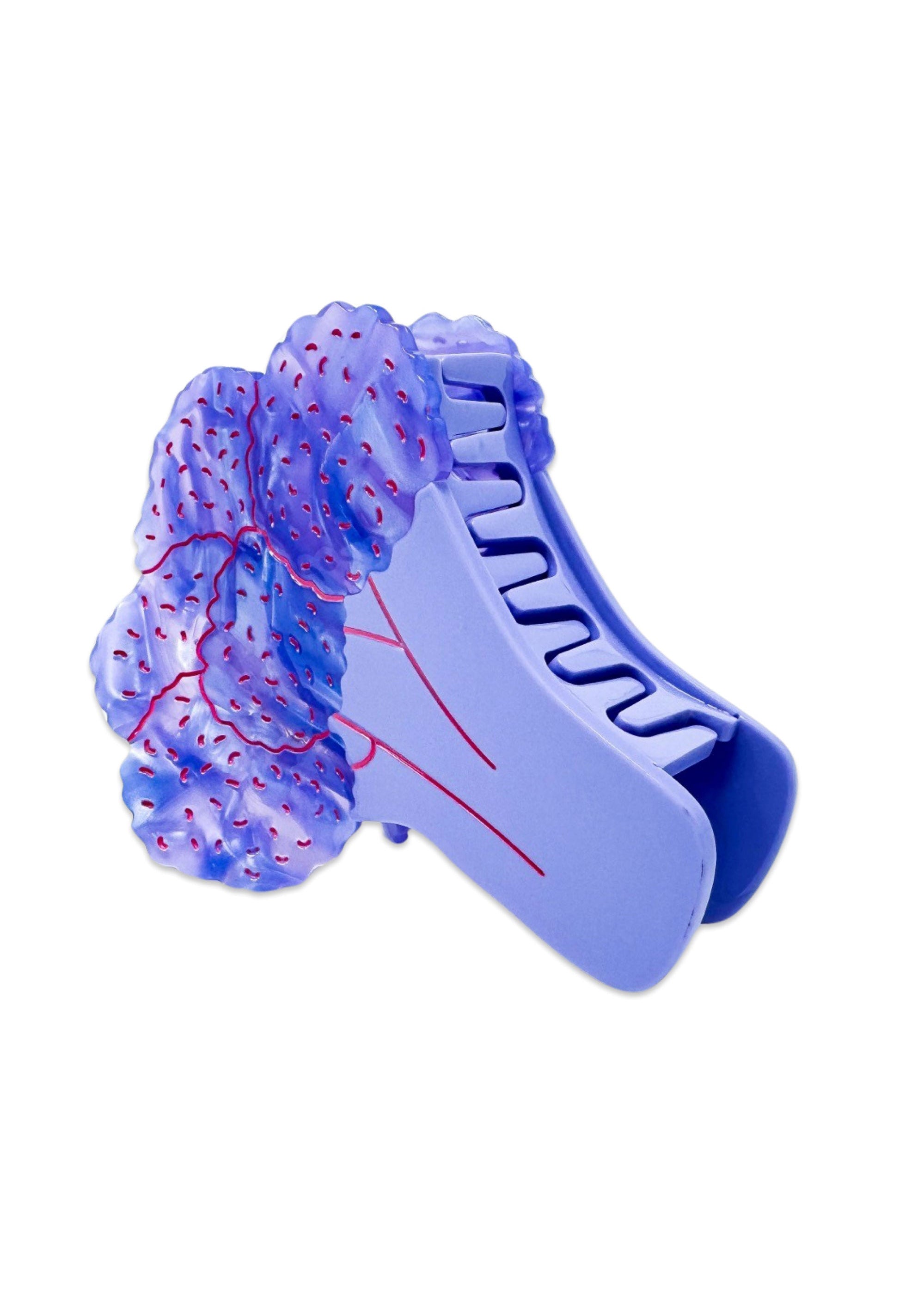 Jenny Lemons - Large Purple Cauliflower Hair Claw Clip -