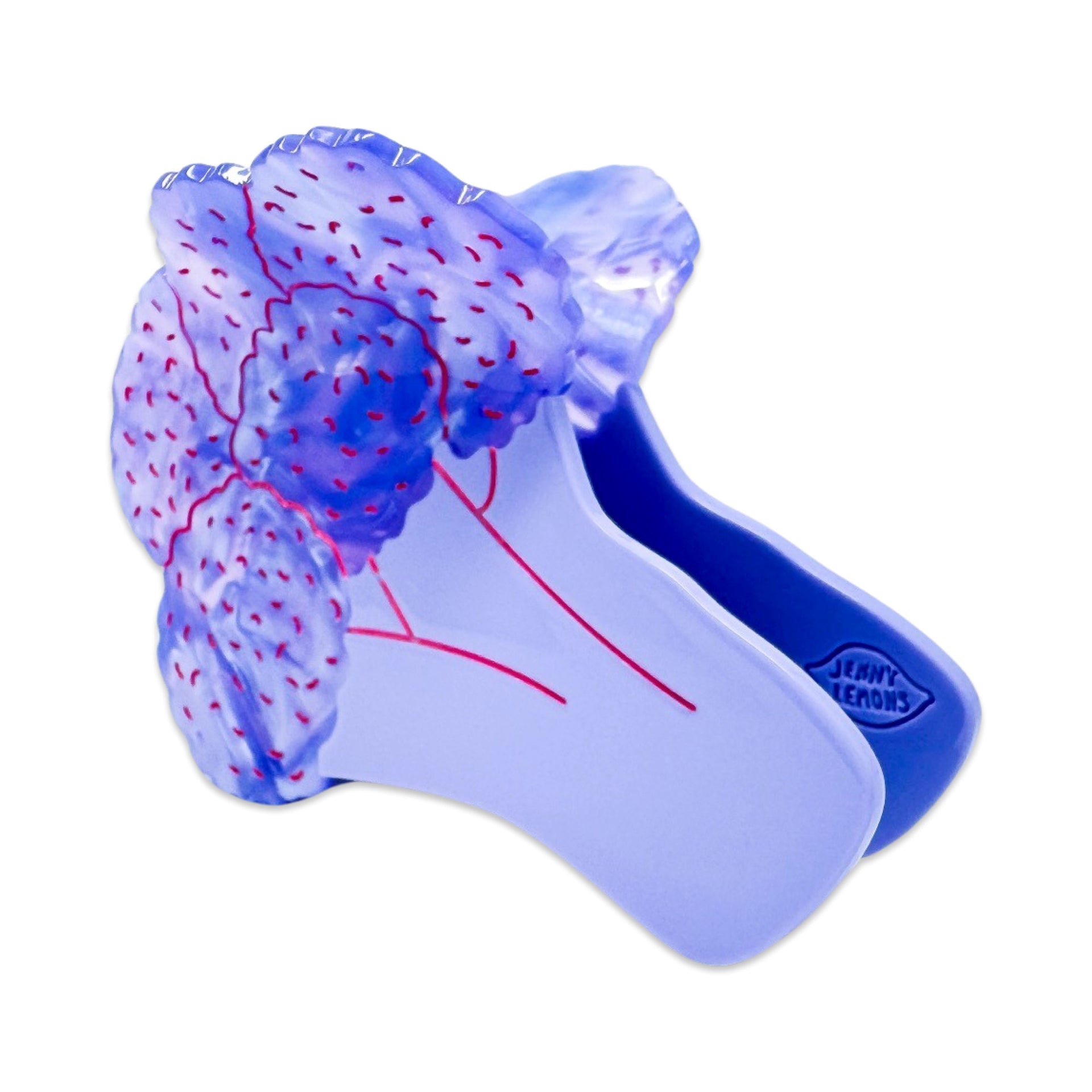 Jenny Lemons - Large Purple Cauliflower Hair Claw Clip -