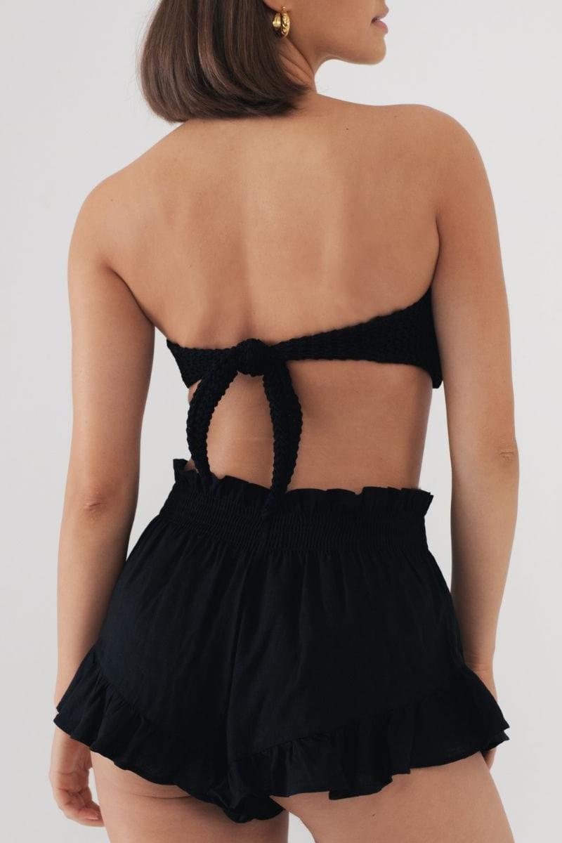 Montce - Black Boho Short -