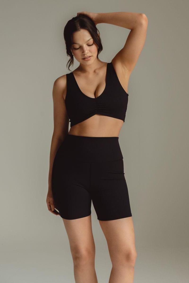 Montce - Black Rib Kim Variation Bikini Top -