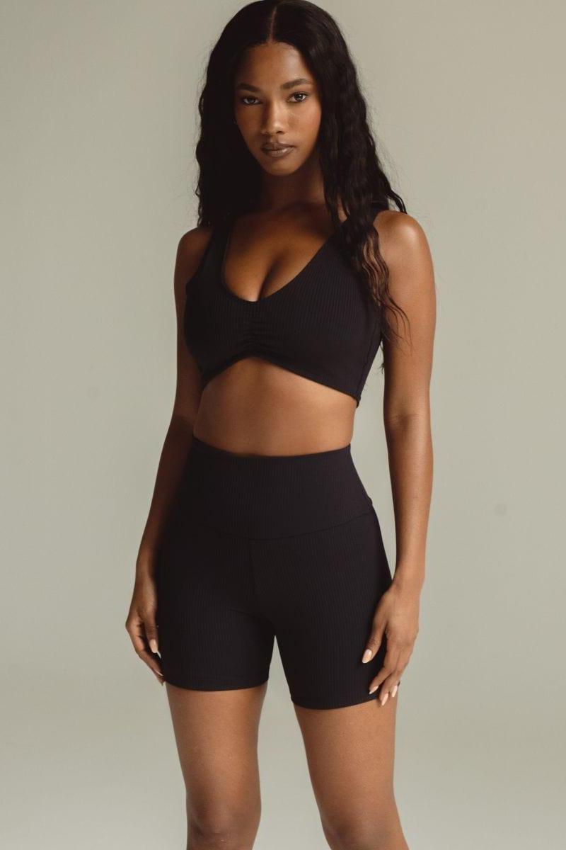 Montce - Black Rib Kim Variation Bikini Top -