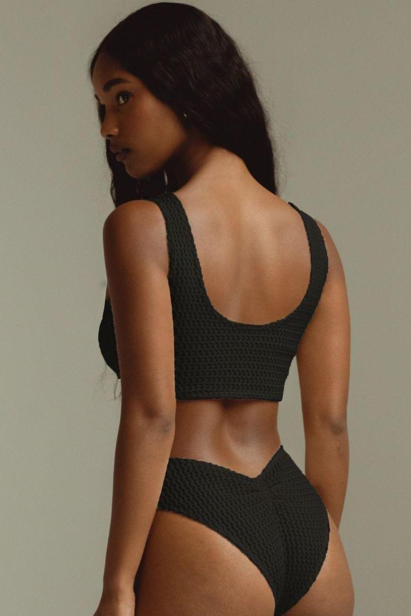 Montce - Black Crochet Kim Variation Bikini Top -