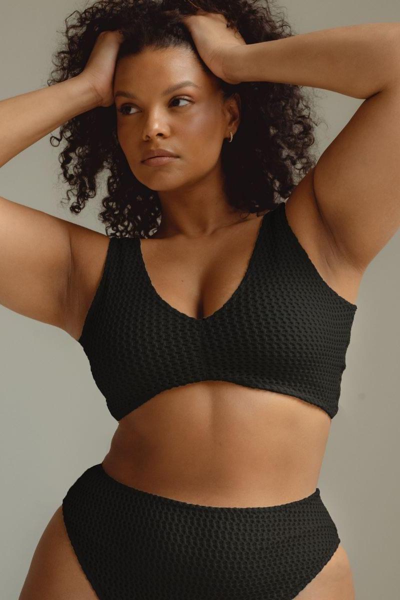 Montce - Black Crochet Kim Variation Bikini Top -