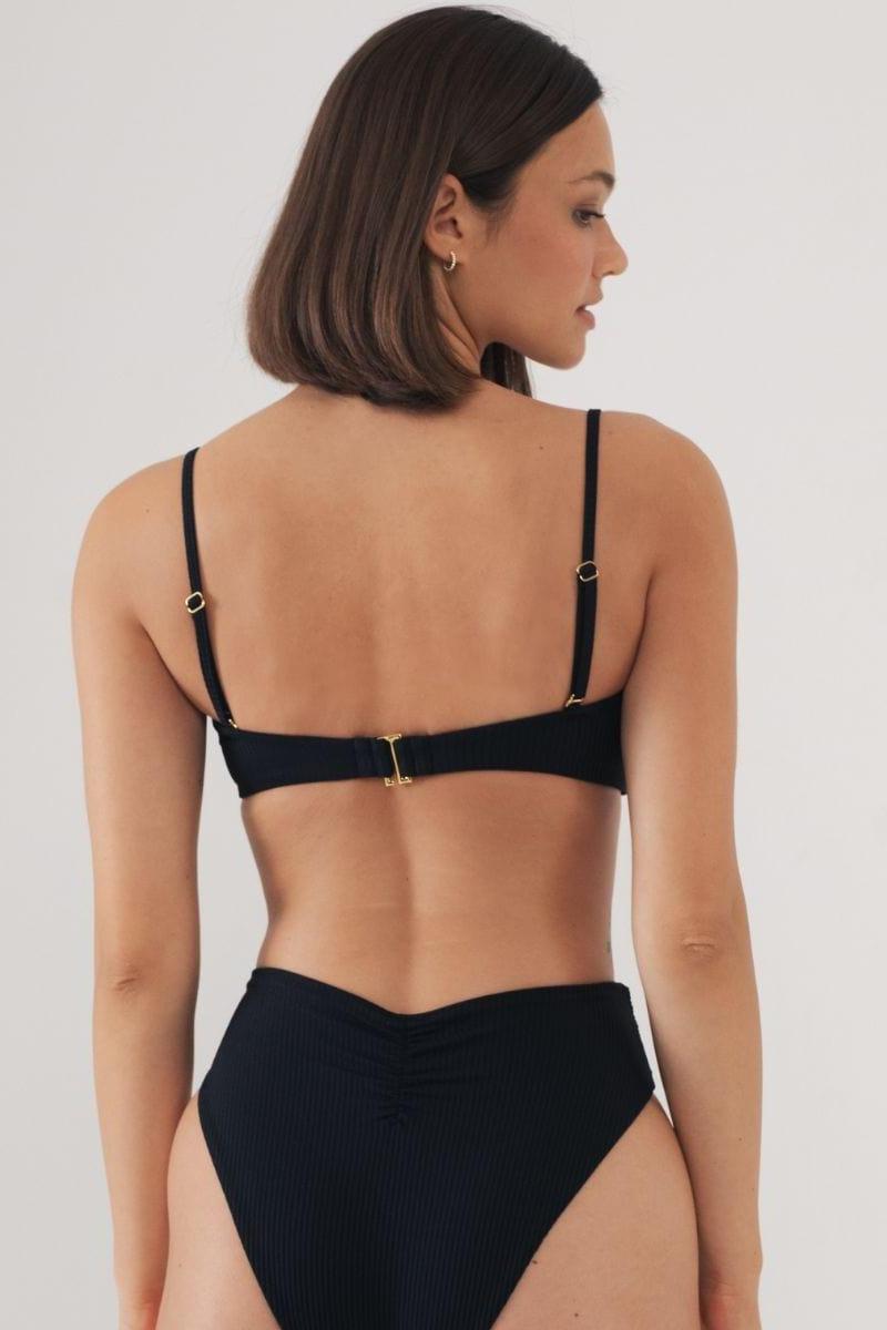 Montce - Black Rib Summer Bikini Top -