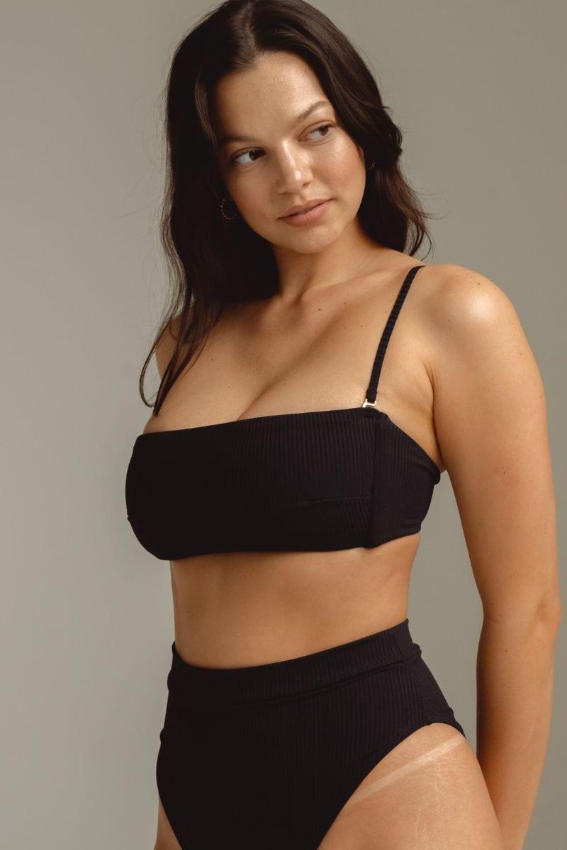 Montce - Black Rib Summer Bikini Top -