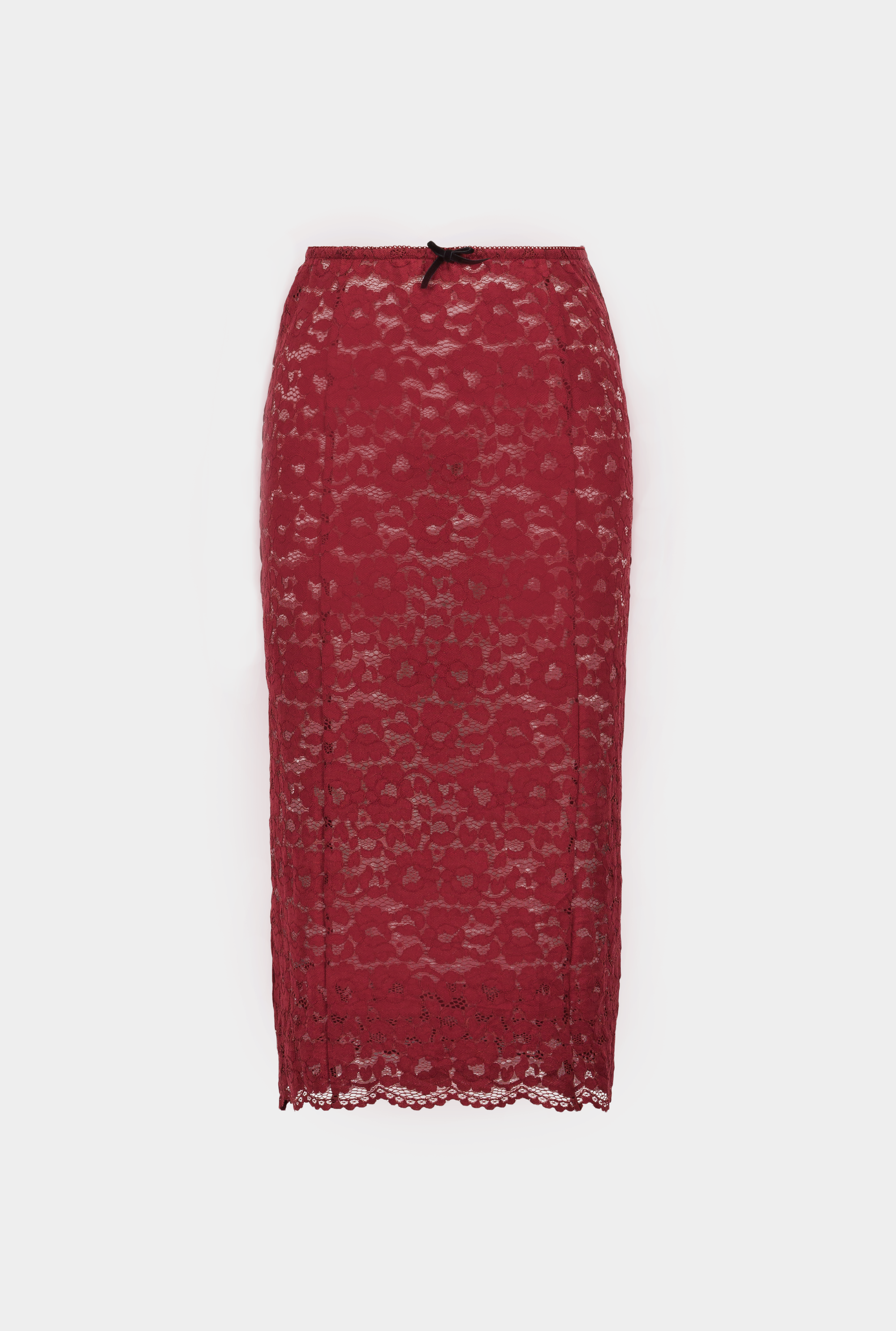 SAEMDI - JUNO SHEER LACE PENCIL SKIRT -