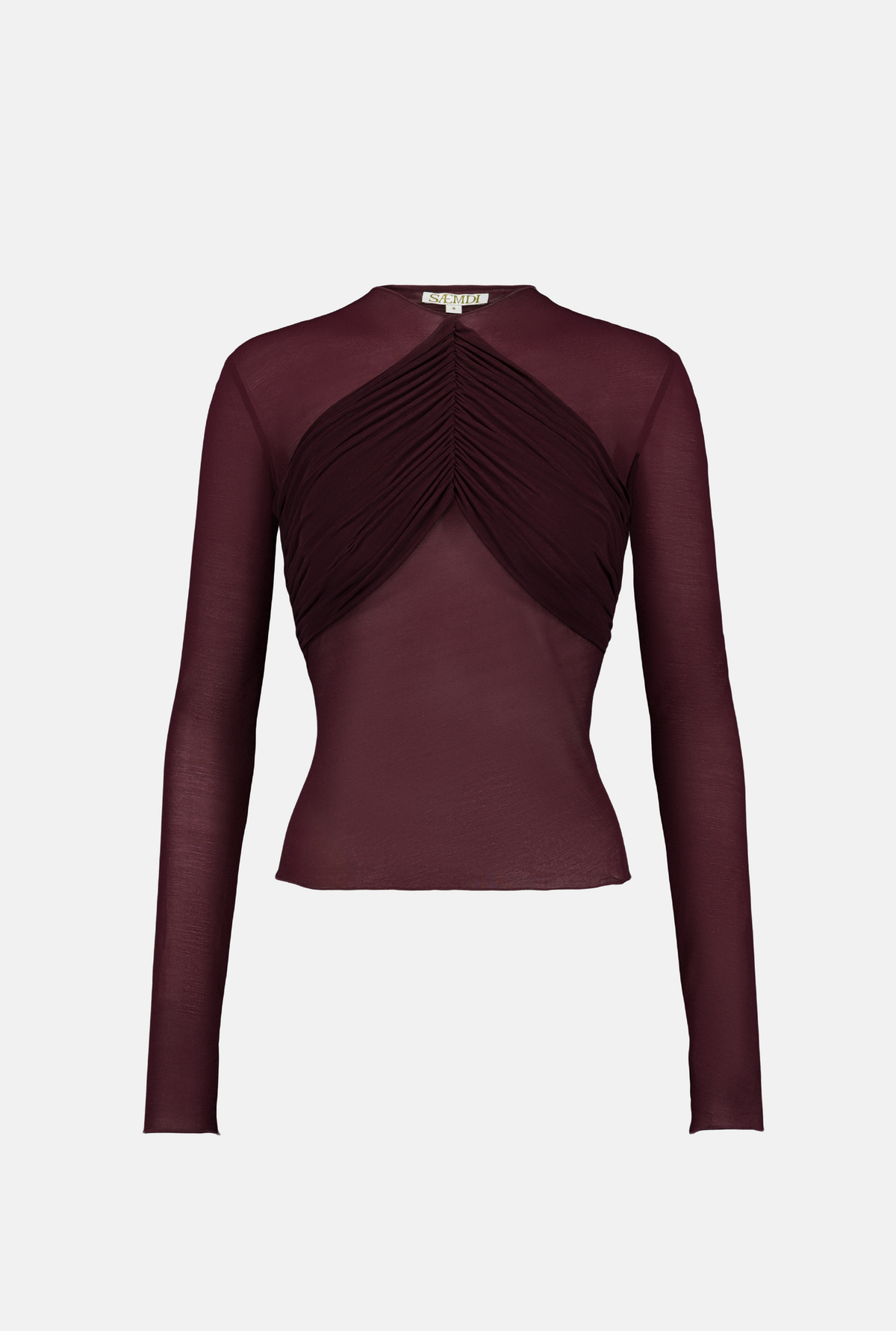 Saemdi - Tilia Draped Mesh Top -
