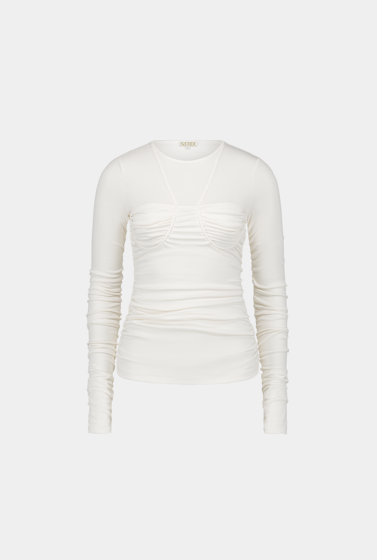 SAEMDI - BLANCHE FITTED JERSEY BRA TOP -