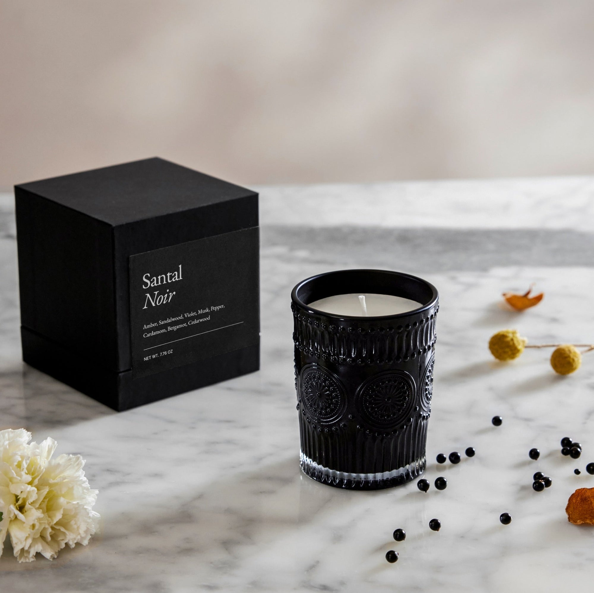 Italic - Noir Swiss Scented Glass Candle Sets -