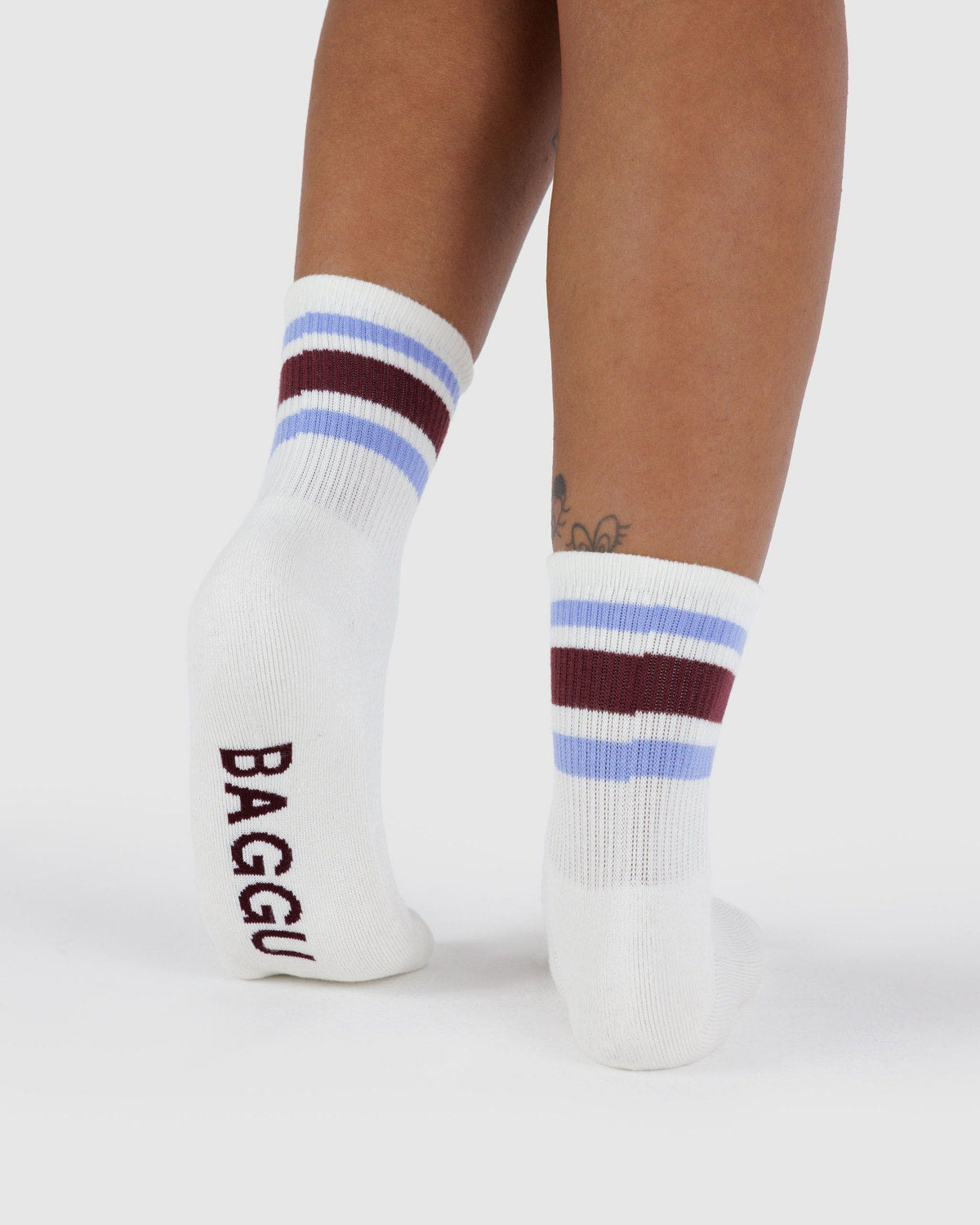 Baggu - Ribbed Sock - Ivory Stripe -