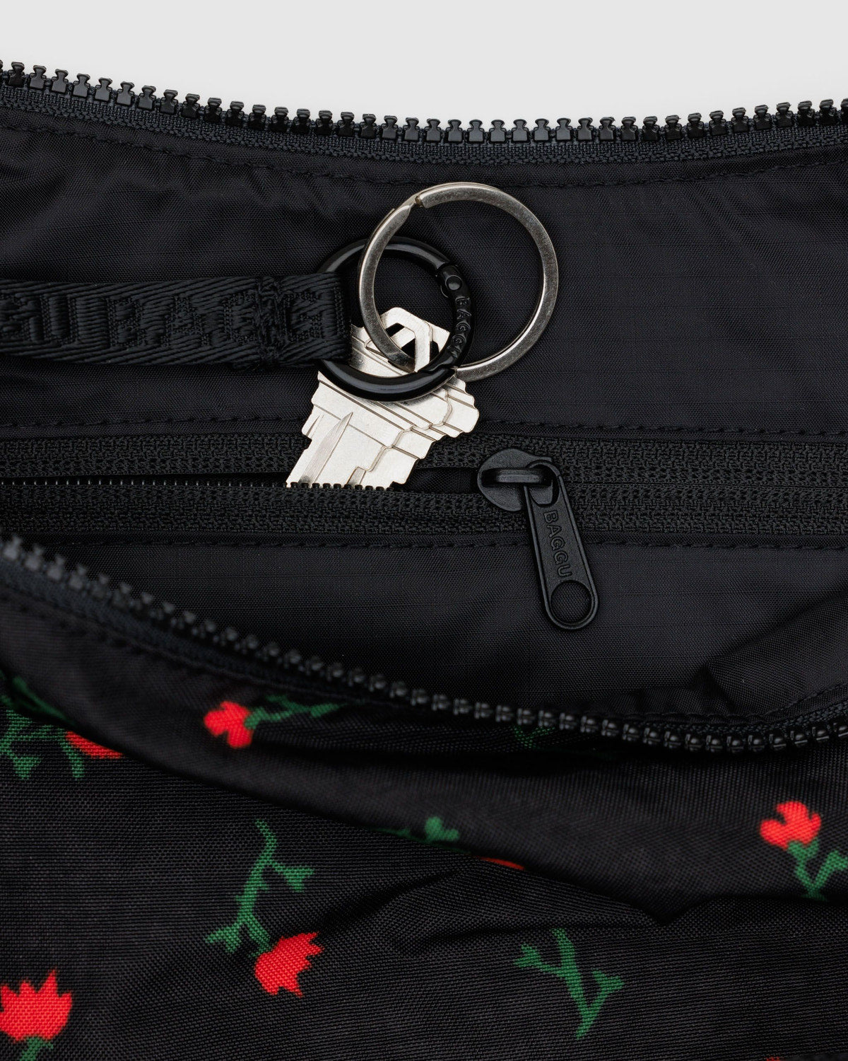 Baggu - Medium Nylon Crescent Bag - Painted Wildflower -