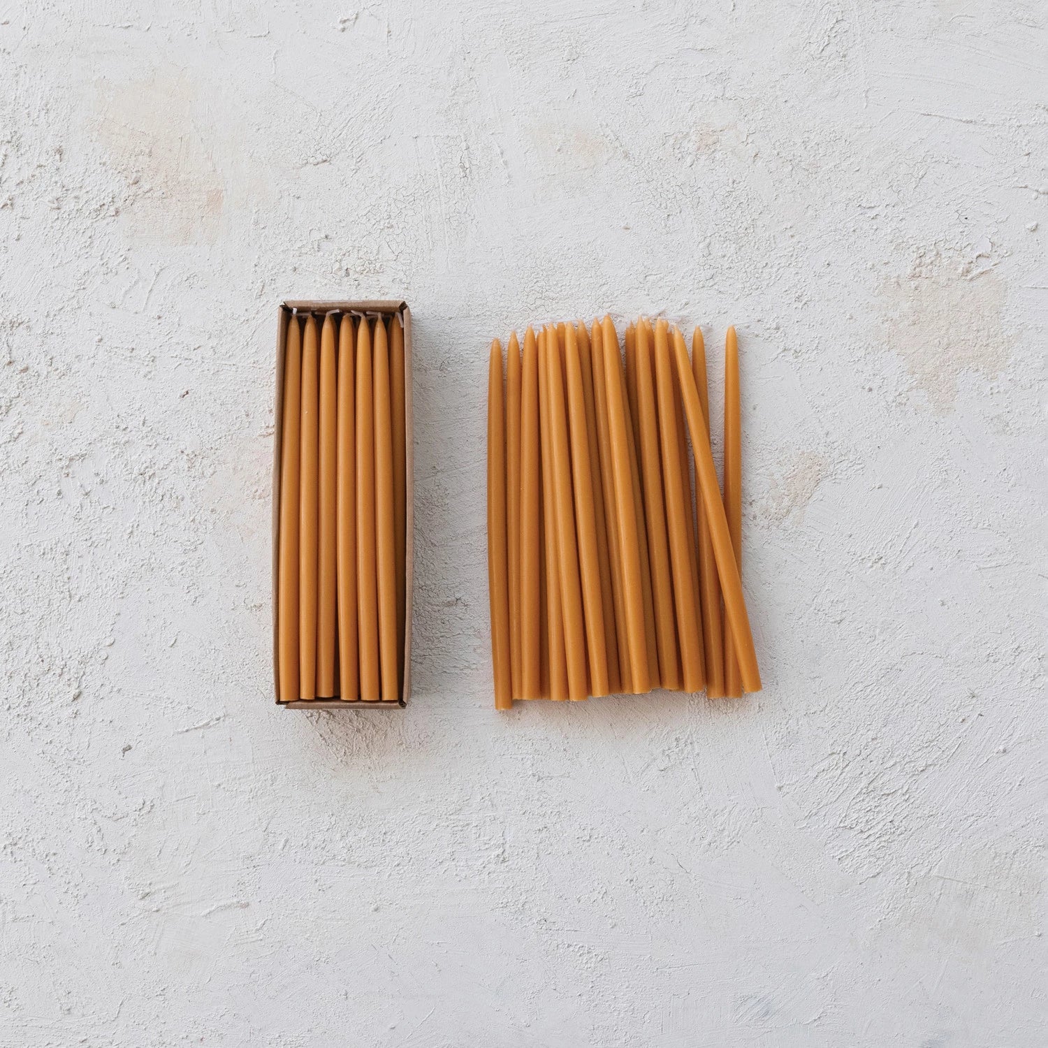 Creative Co. - Thin Taper Candles Set of 24 - Camel -