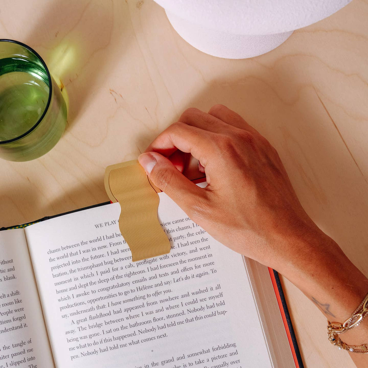 Papier - Wave Bookmark - Gold -