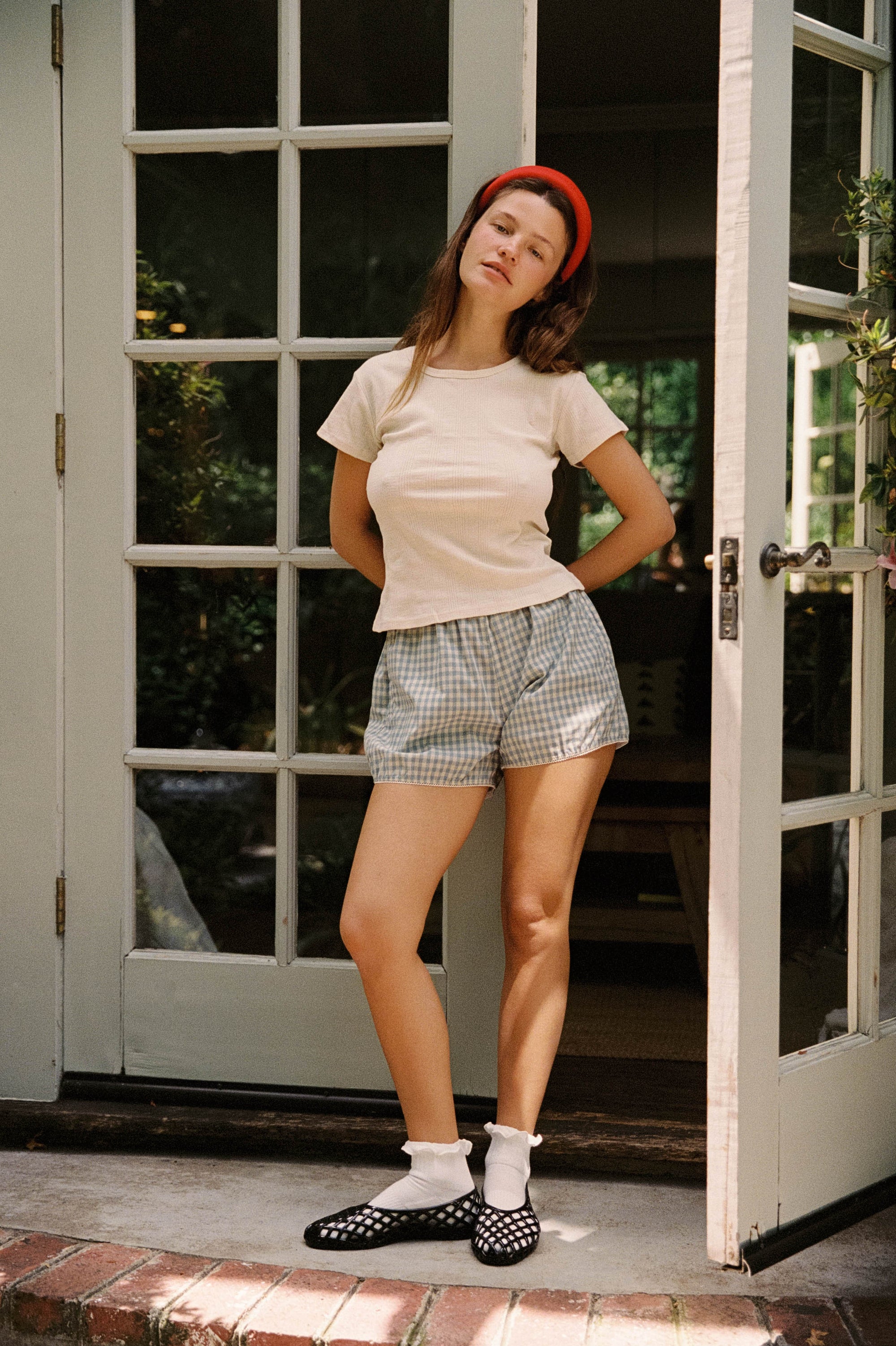 Rat Boi - Easy Bloomer Short - Sky Gingham -