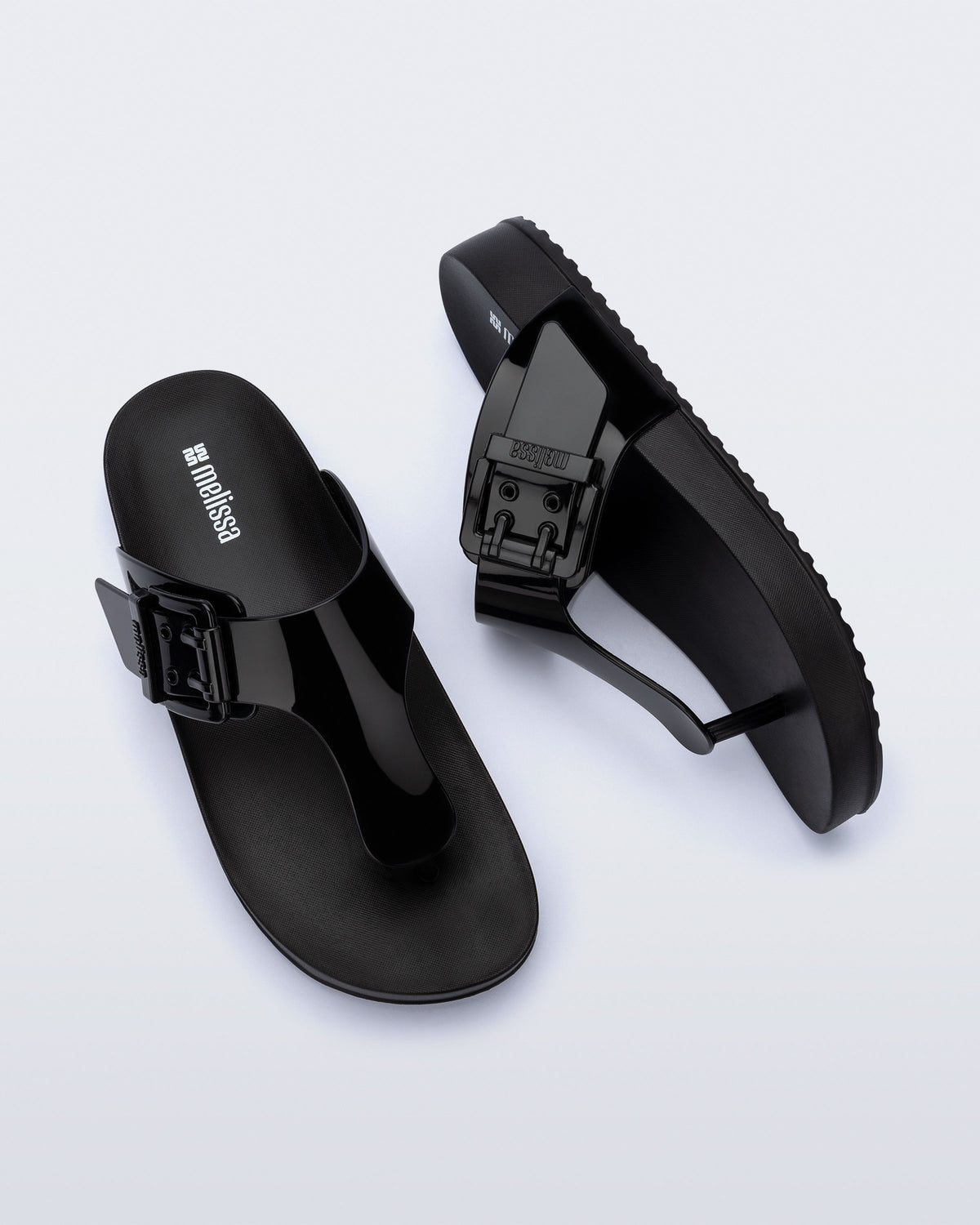 Melissa - Cozy Flip Flop - Black -