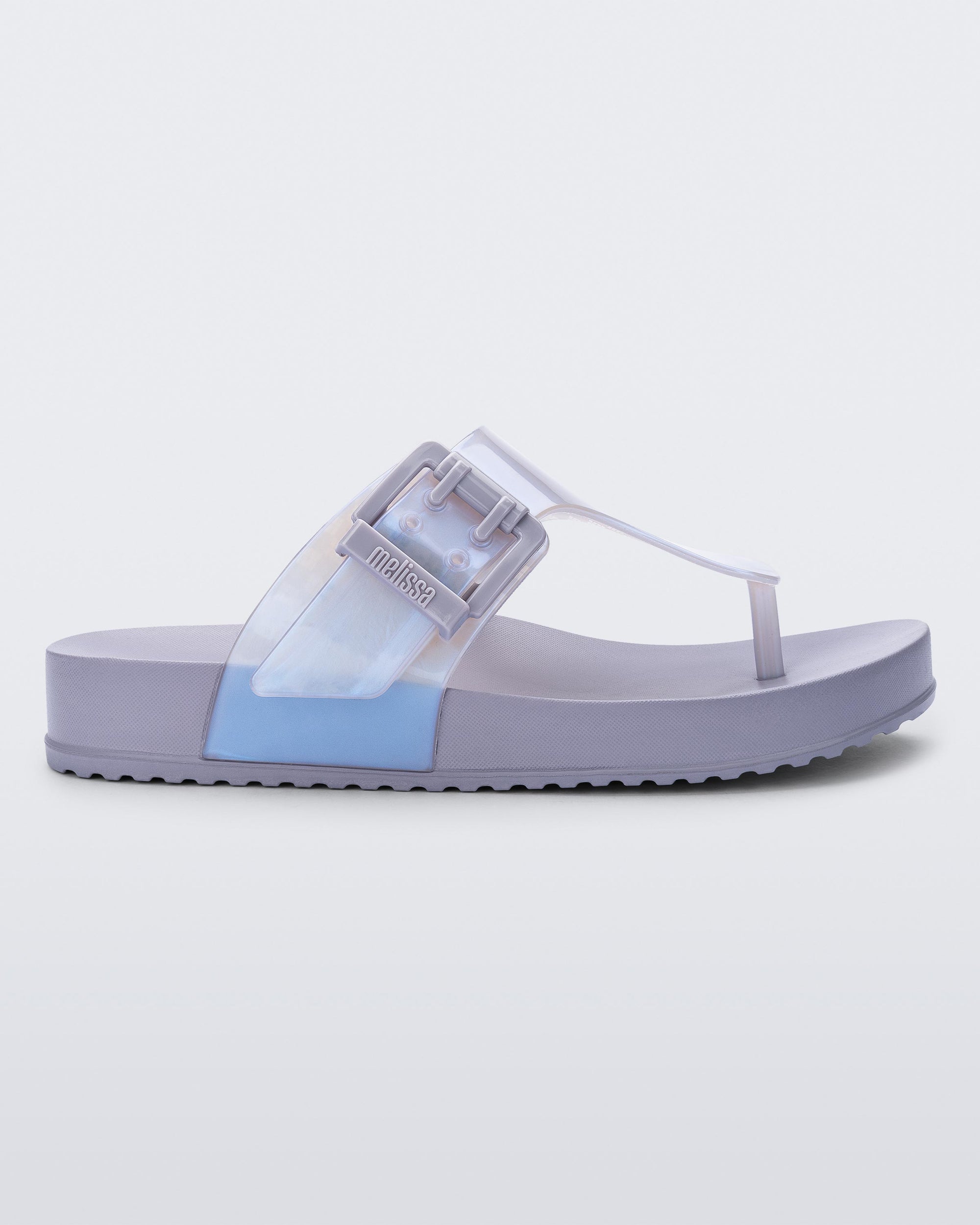 Melissa - Cozy Flip Flop - Grey/Pearl Blue -