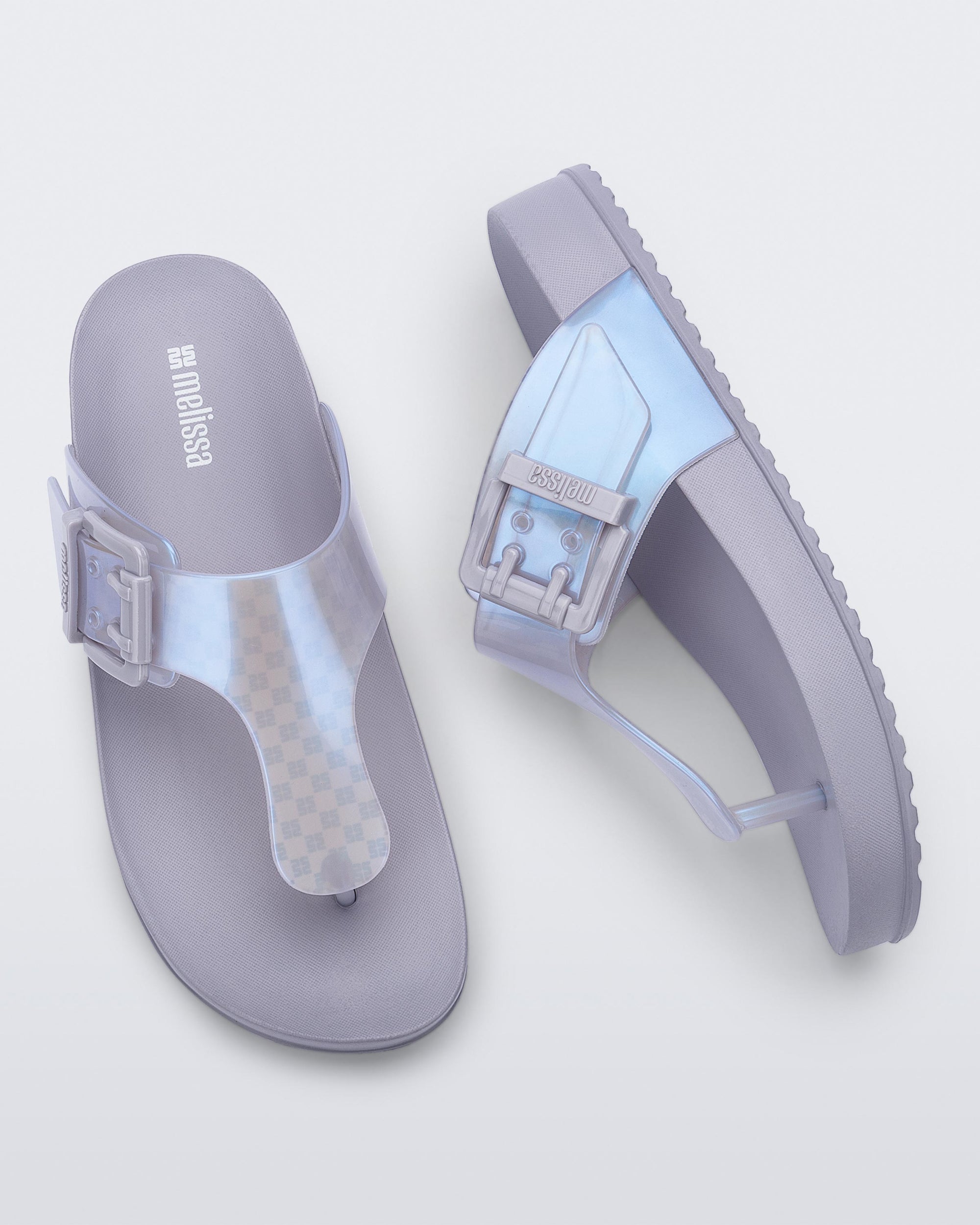 Melissa - Cozy Flip Flop - Grey/Pearl Blue -