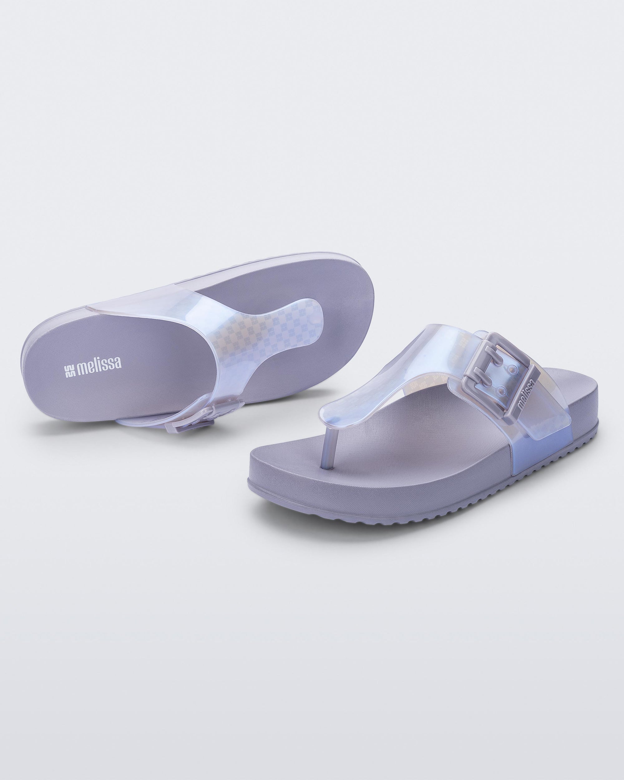 Melissa - Cozy Flip Flop - Grey/Pearl Blue -