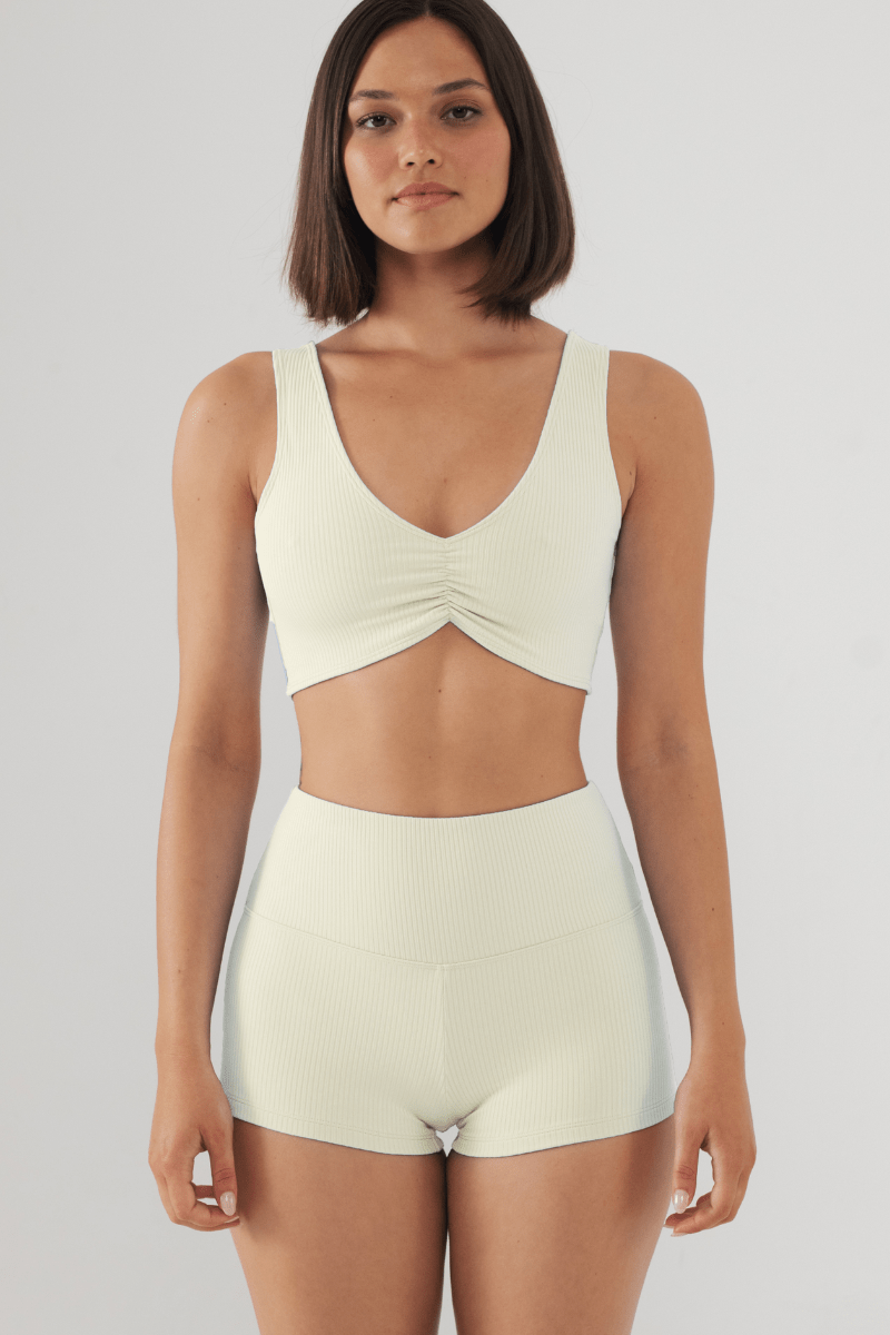 Montce - Cream Rib Kim Variation Bikini Top -