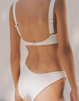 Montce - Cream Rib Bustier Bikini Top -